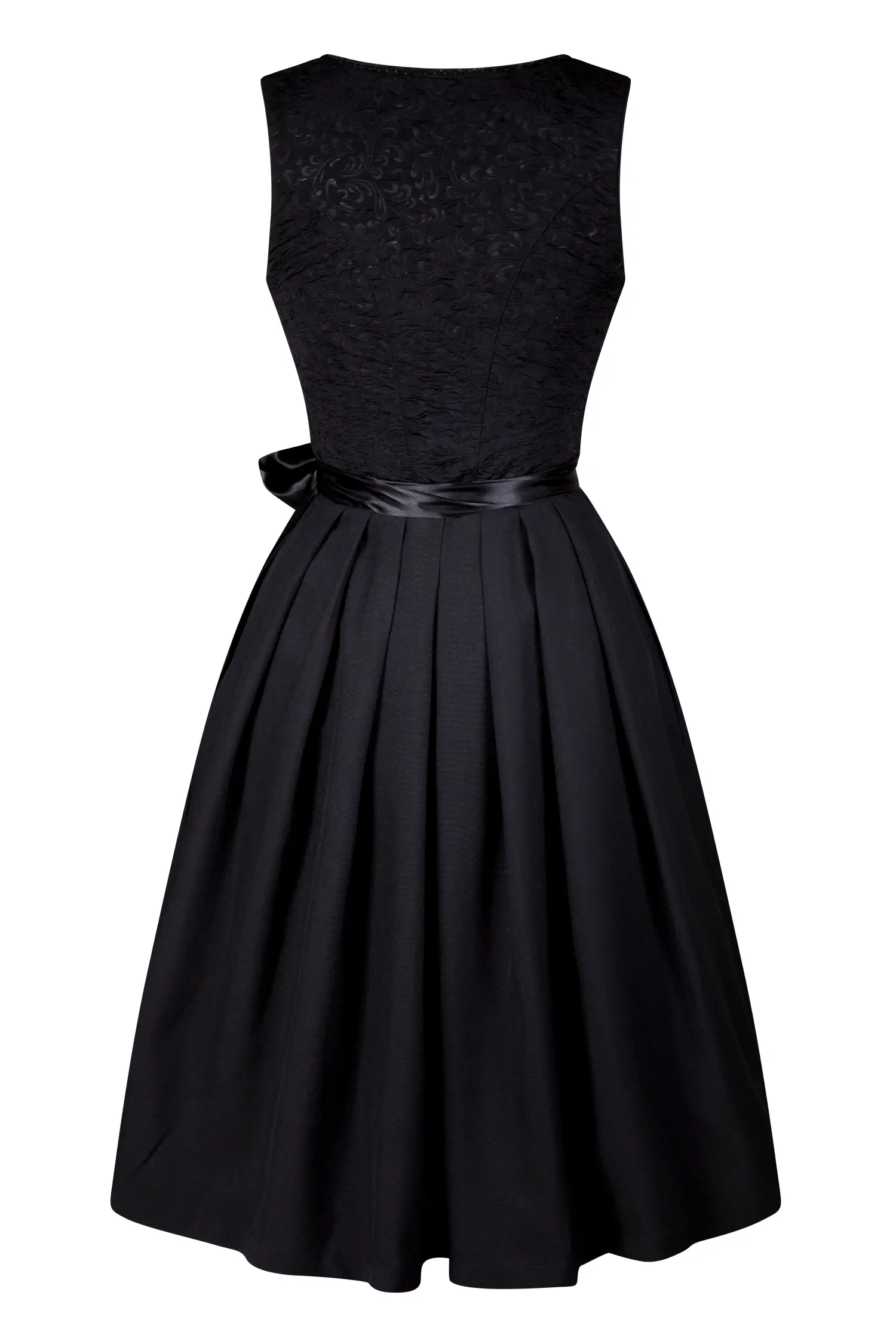 Stretchdirndl in schwarz mit Netzschürze von Country Line