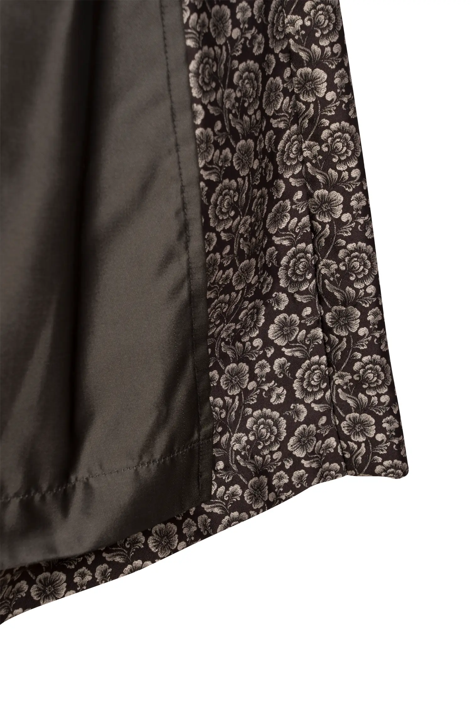 Dirndl Gusta in Dunkelgrau Detail Rock