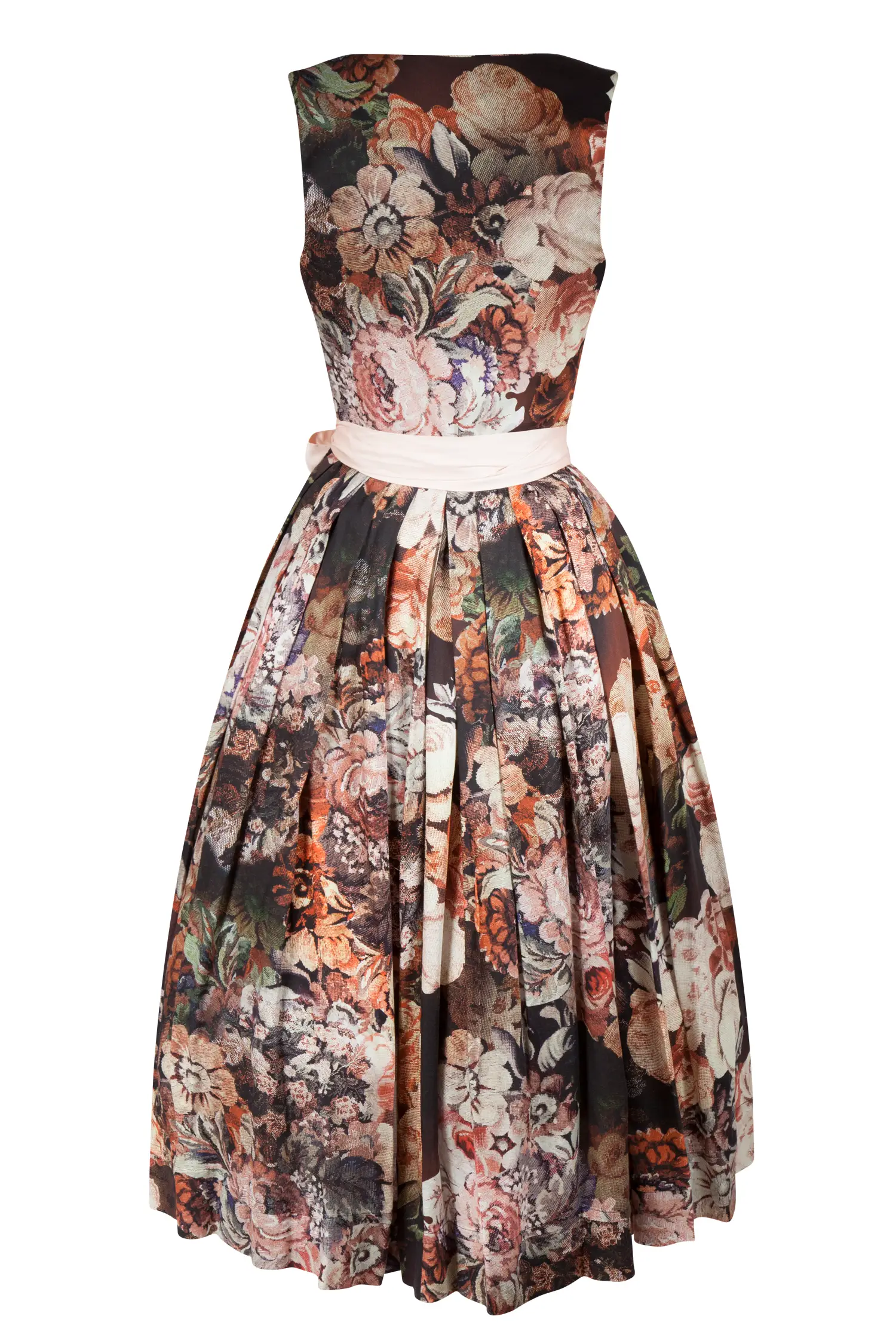 3099-0313-br7-23-07d-1781 Sportalm Dirndl mit edlem Blumendesign - Rückansicht