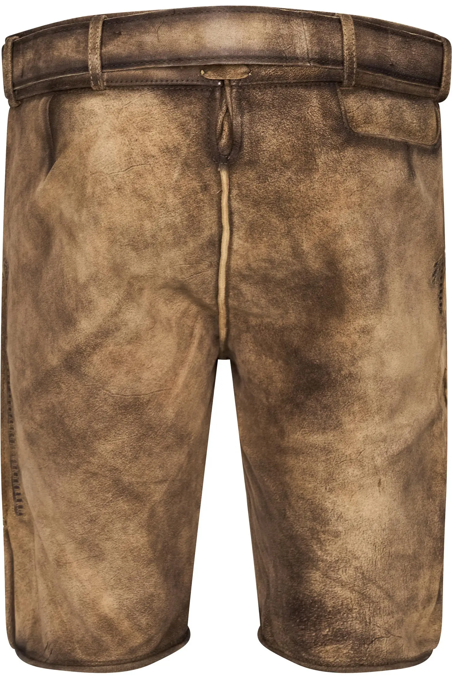 Sandfarbige Gamsbock Lederhose Bertl 