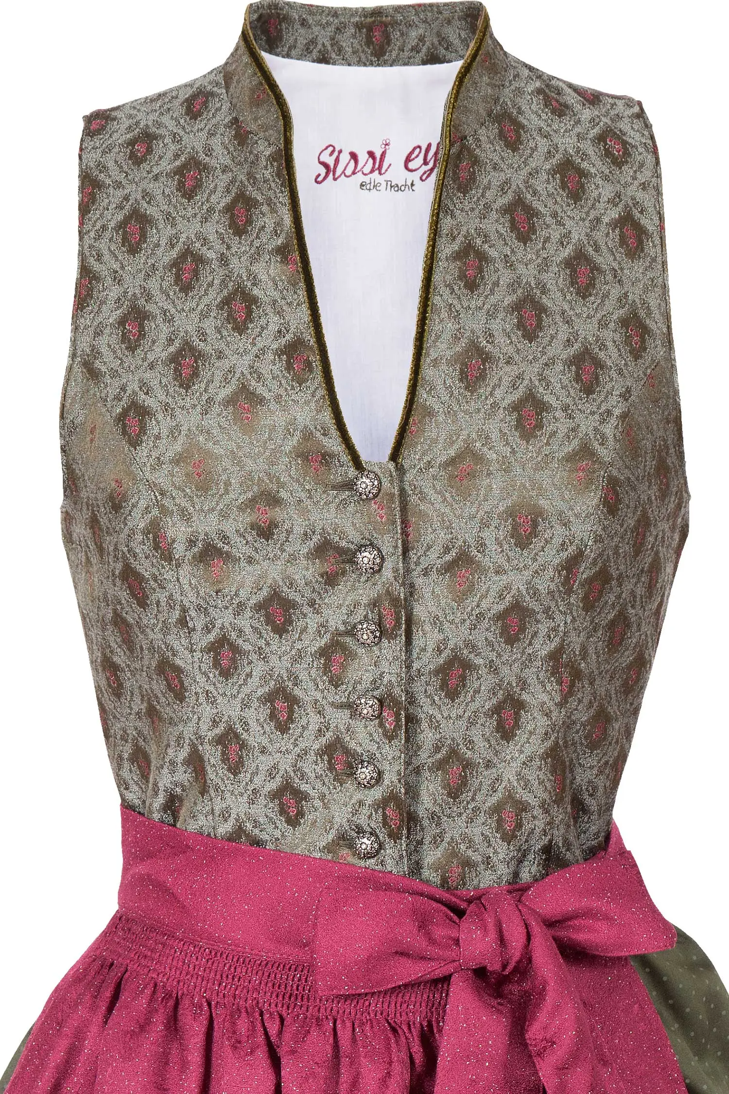 midi-dirndl-vanessa-hochgeschlossen-gruen-3097-1587-gn8-19-02a-3252-b Midi Dirndl Vanessa hochgeschlossen in dunkelgrün Mieder