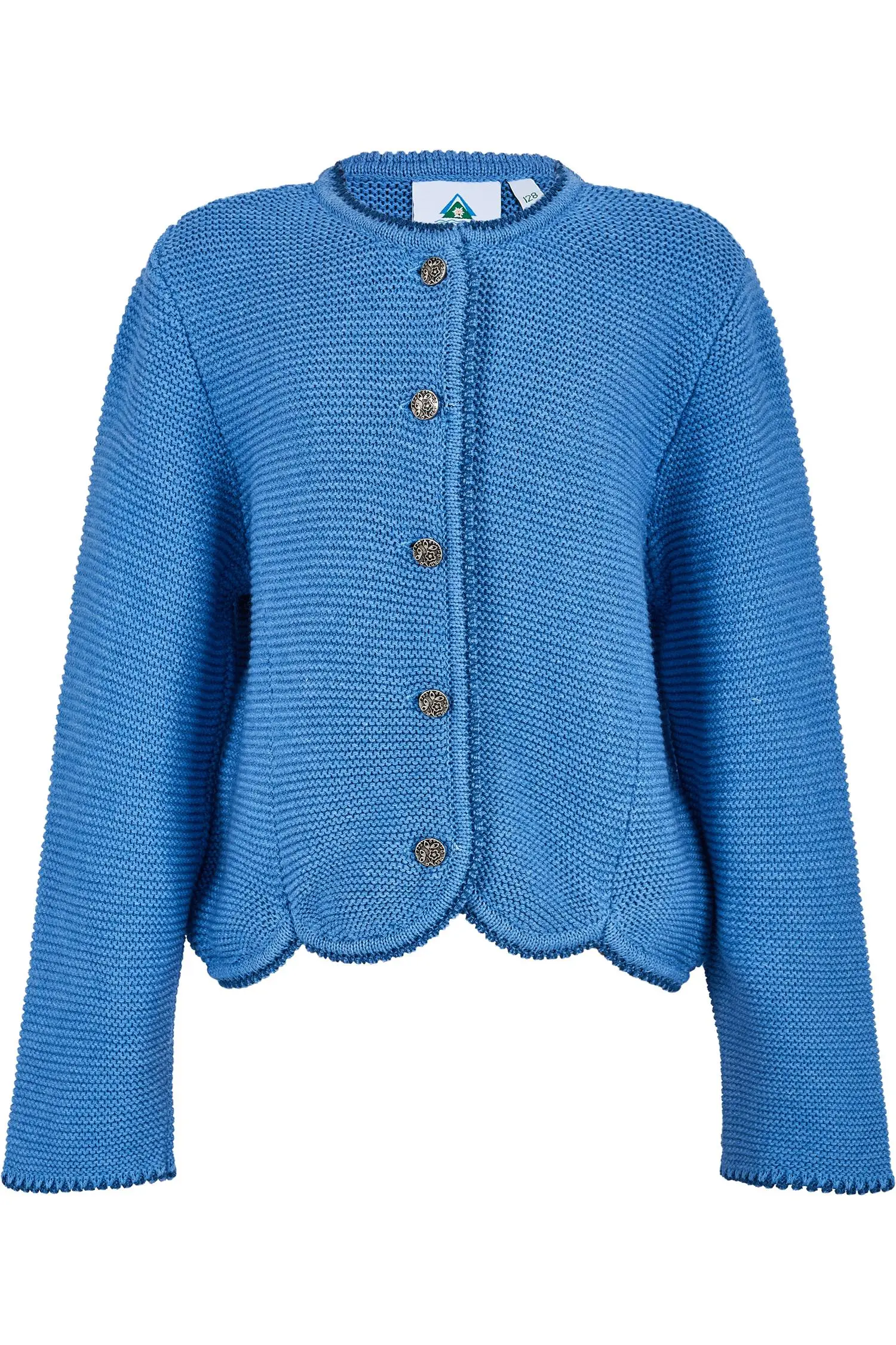 Kinder Strickjacke in Jeansblau von Isar 