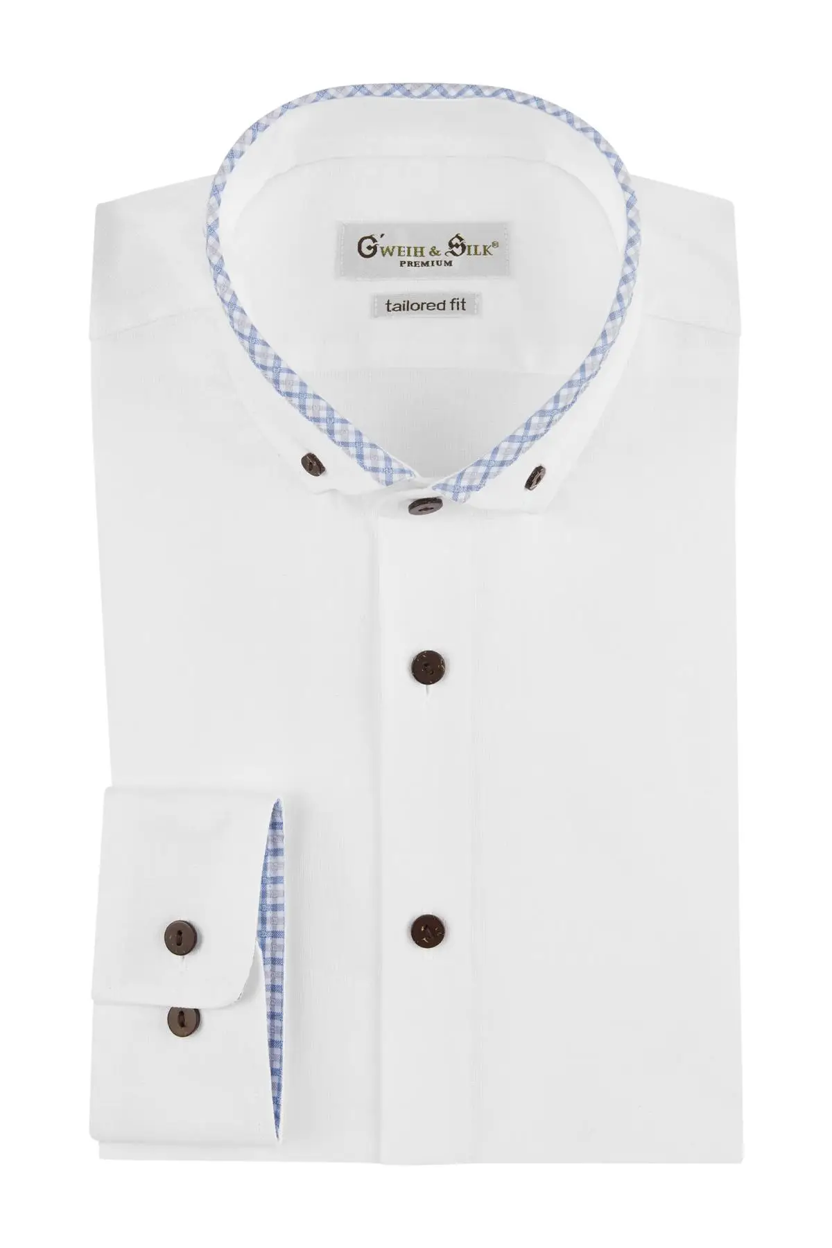 Weißes Trachtenhemd Klostersee Gweih & Silk