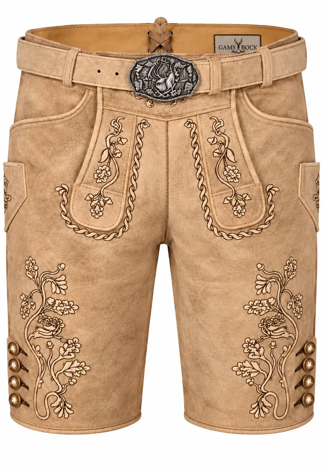 Lederhose Neuenburg von Maddox in Sand Maddox Lederhose Neuenburg in Sand