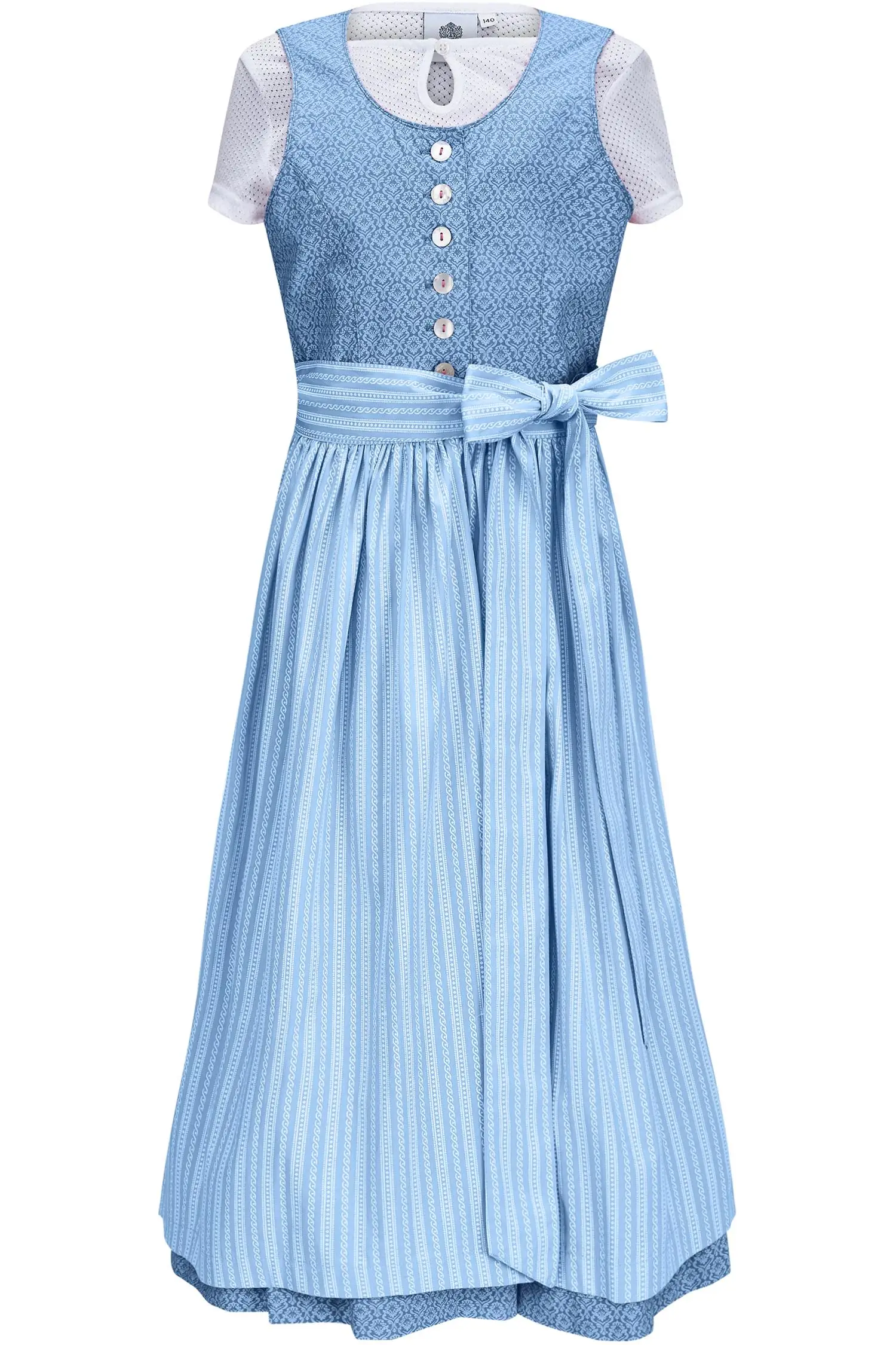 Kinderdirndl Wallersee von Hammerschmidt in Blau