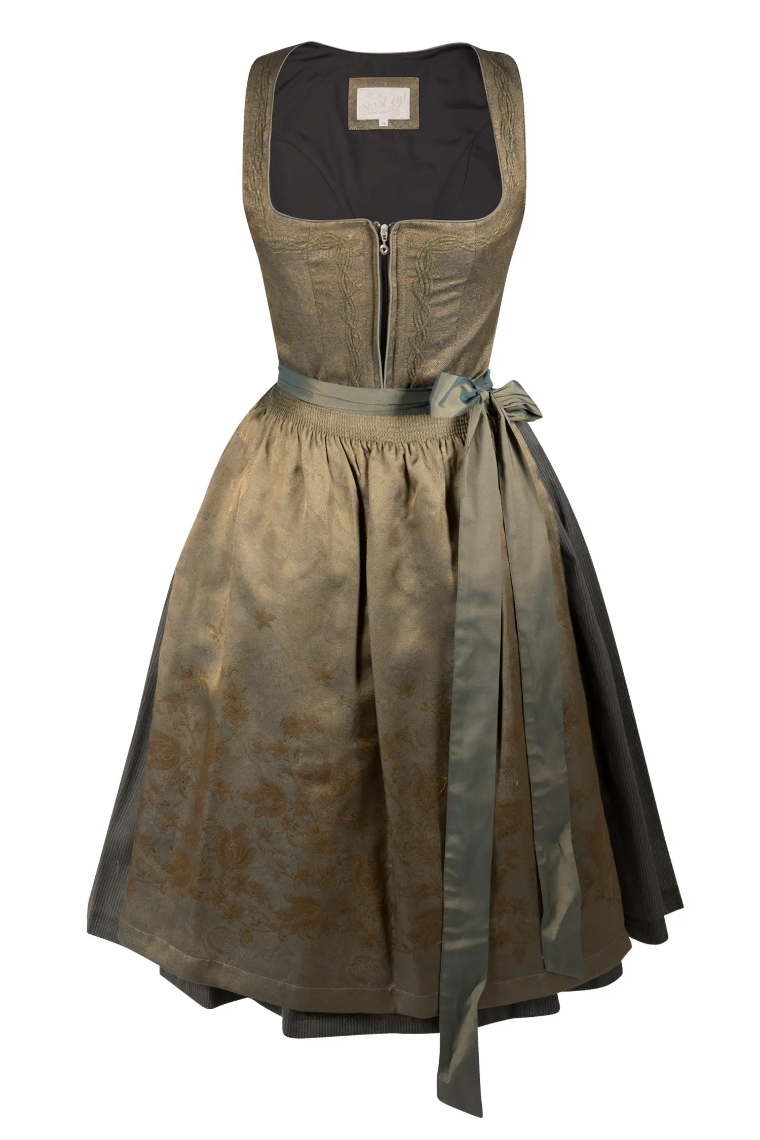 Limitiertes Dirndl in oliv von Sissi ey!