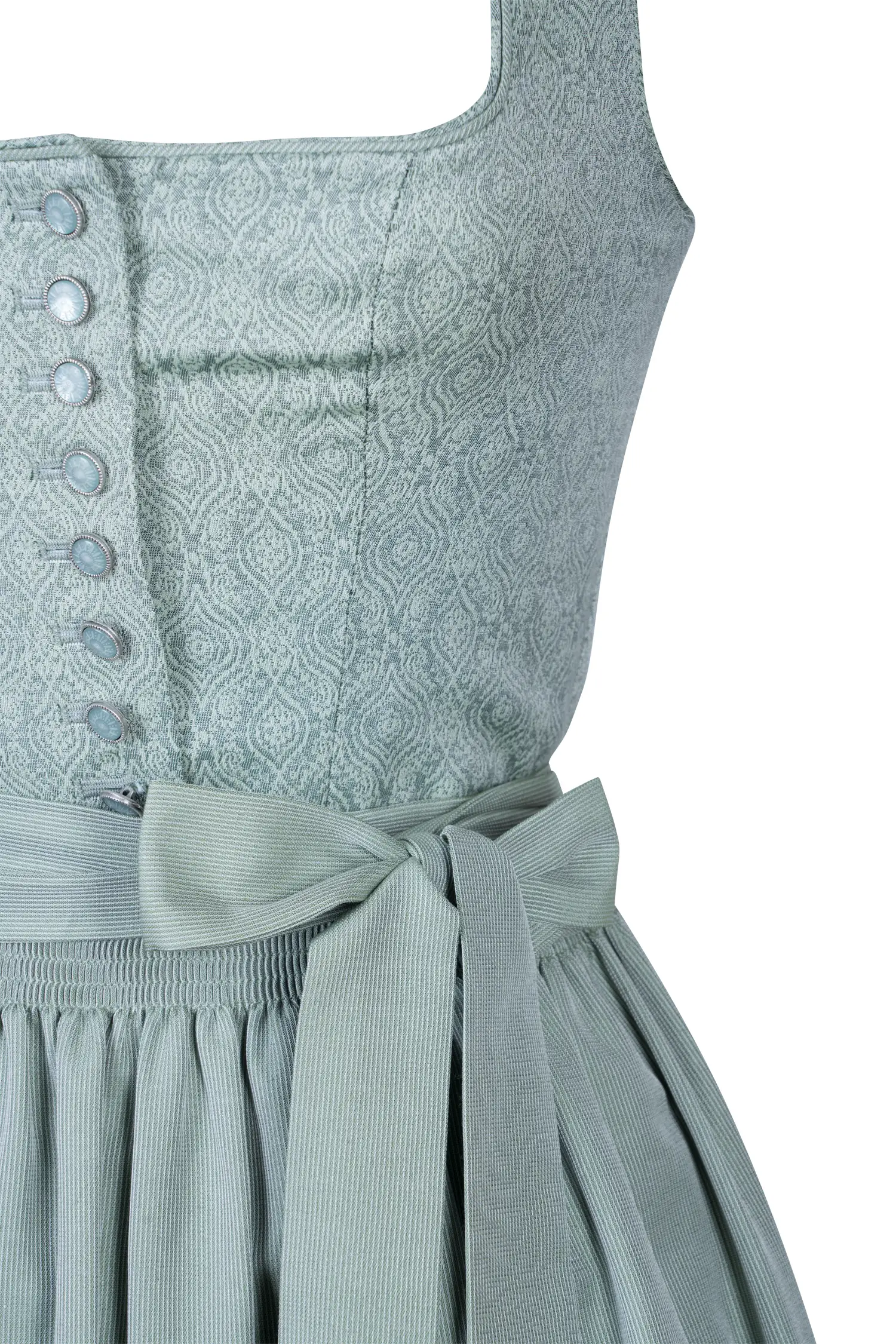 Dirndl Simone in lindgrün - Detail Mieder