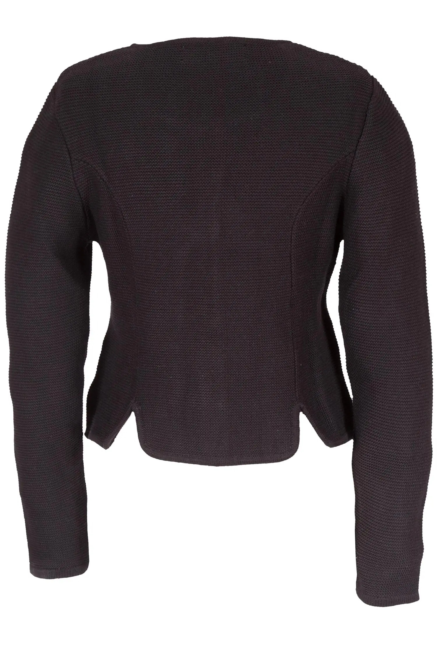 Damen Trachten Strickjacke in schwarz hinten