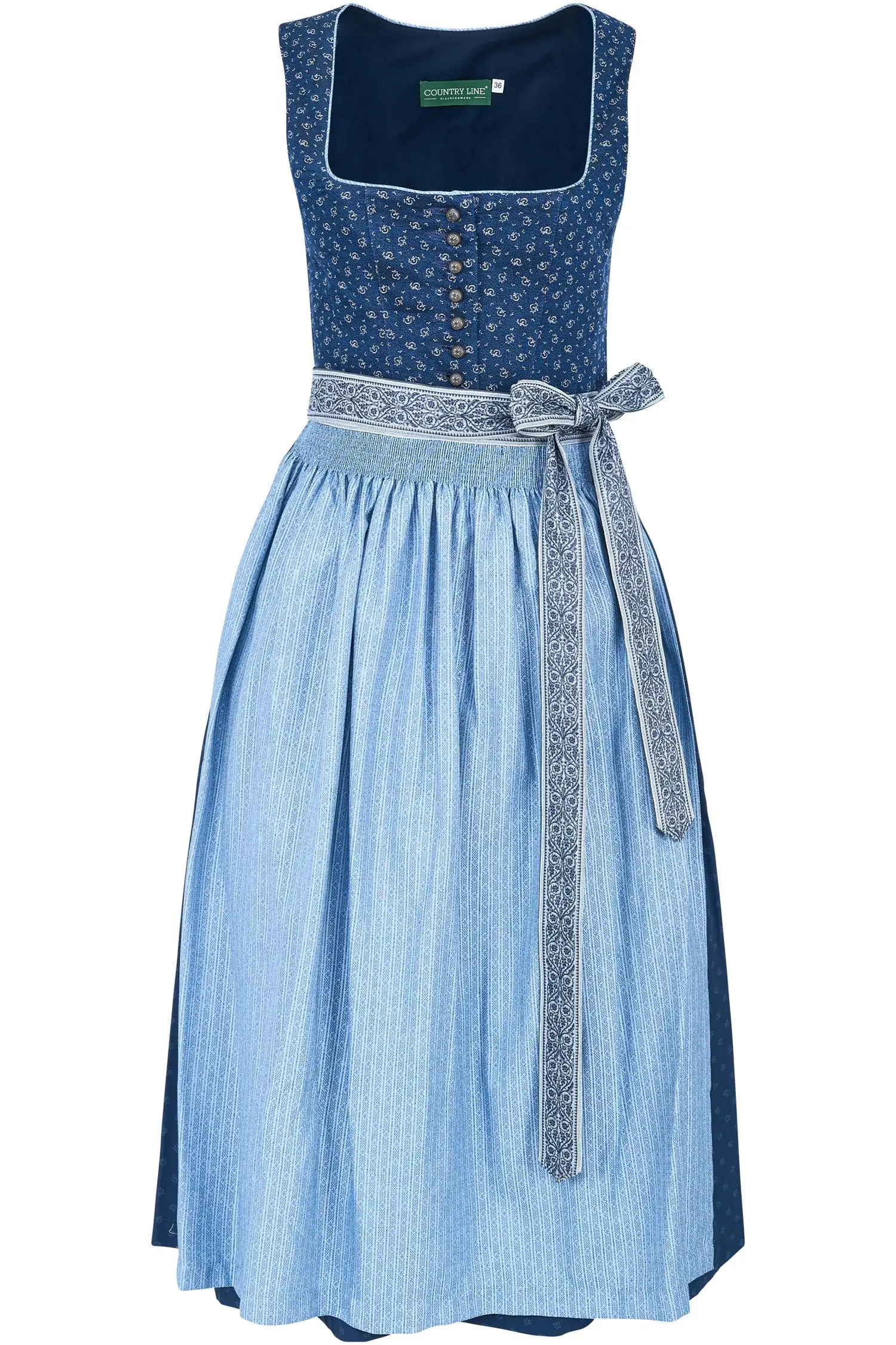 Dirndl von Country Line in Dunkelblau Country Line Dirndl in Blau