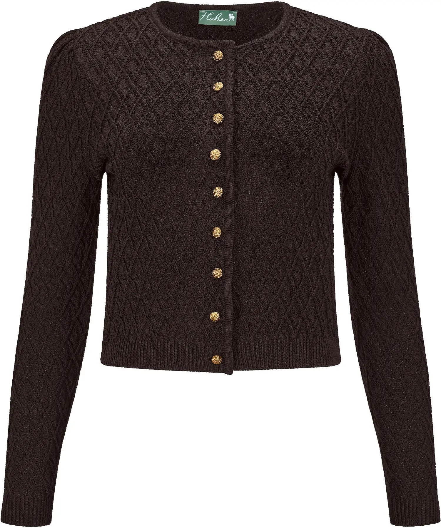 Huber Trachtenstrickjacke in Braun