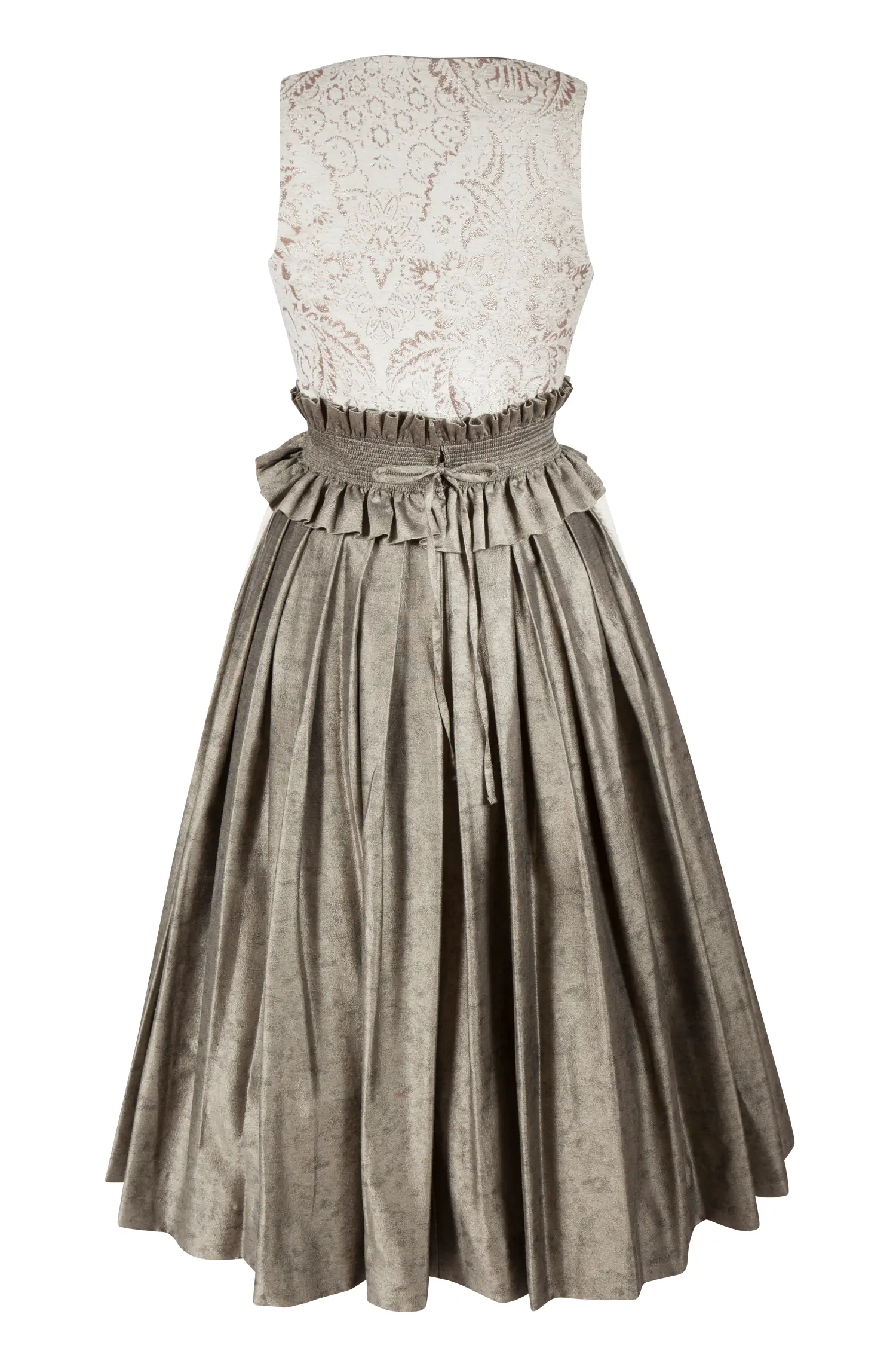 Sportalm Dirndl in creme mit extra Taillengürtel Sportalm Dirndl in creme mit extra Taillengürtel - Rückansicht