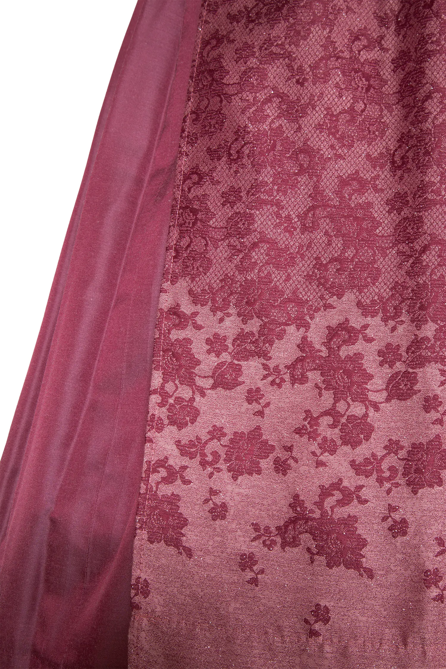 Midi Dirndl Franceska in beere mit Schneewittchenkragen Detail Schürze