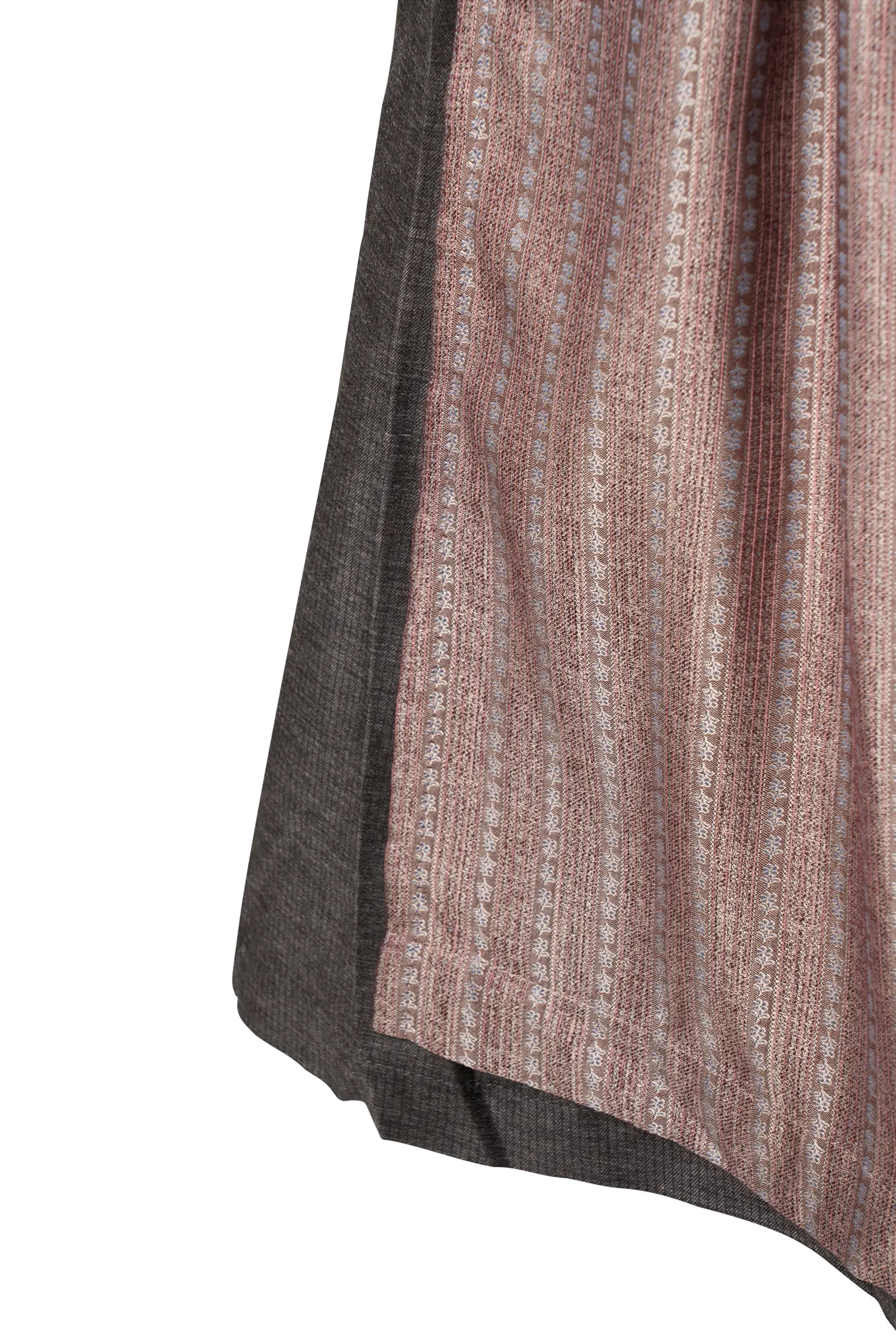 3098-0375-gr5-23-09-2802955 Extravagantes Stretchdirndl in grau / altrosa - Detail Rock