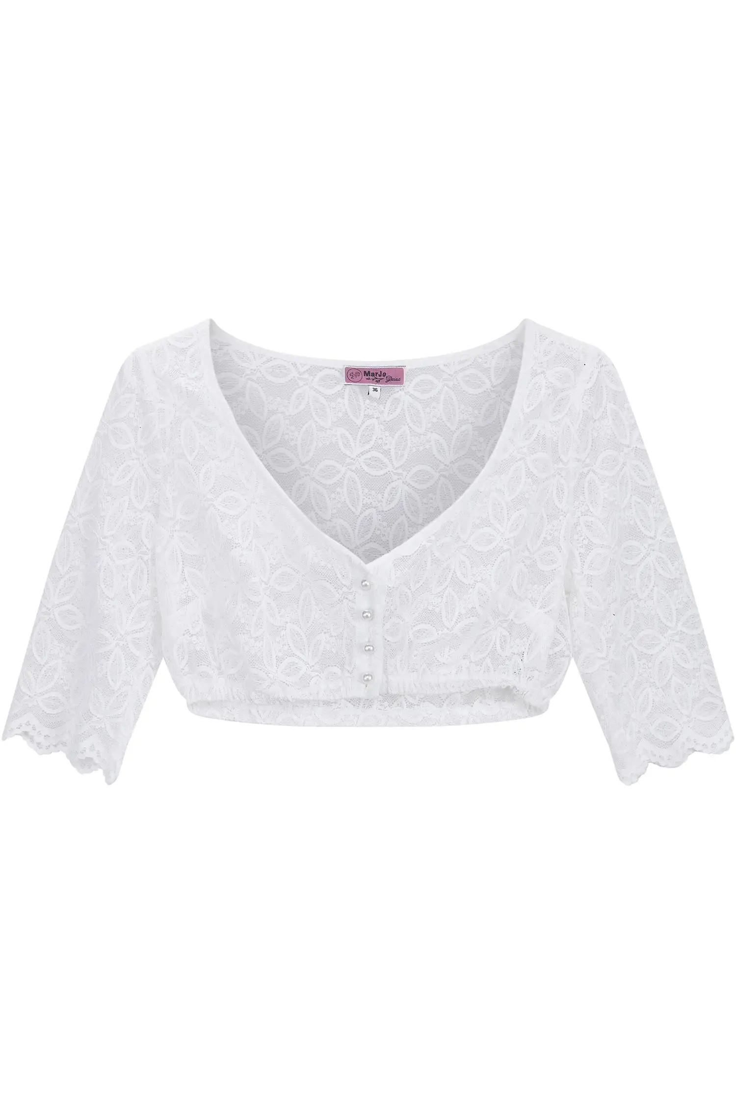 Dirndlbluse Erlbach von MarJo in Weiß