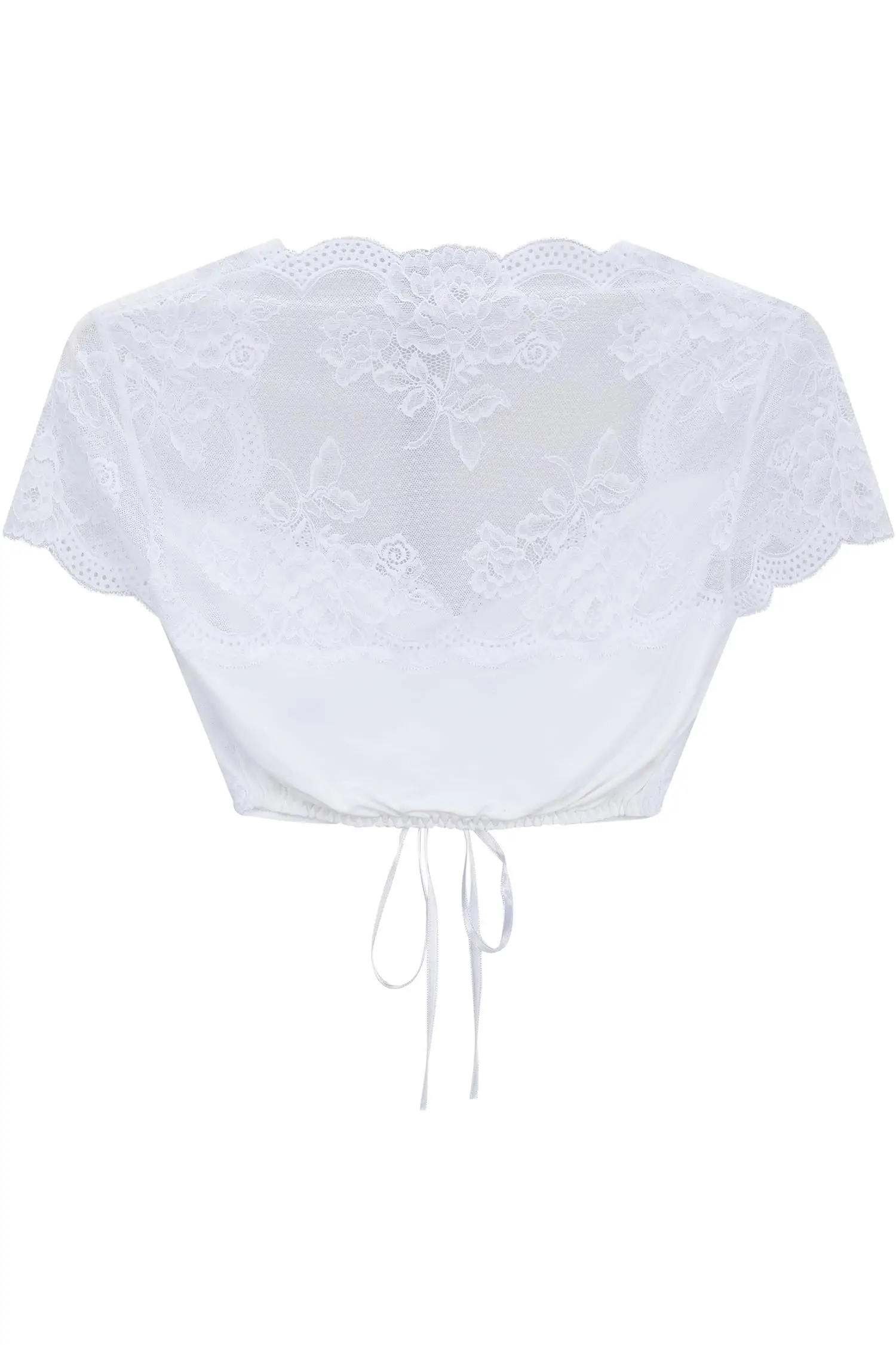 Dirndlbluse Sybille von Nina von C. in Weiß