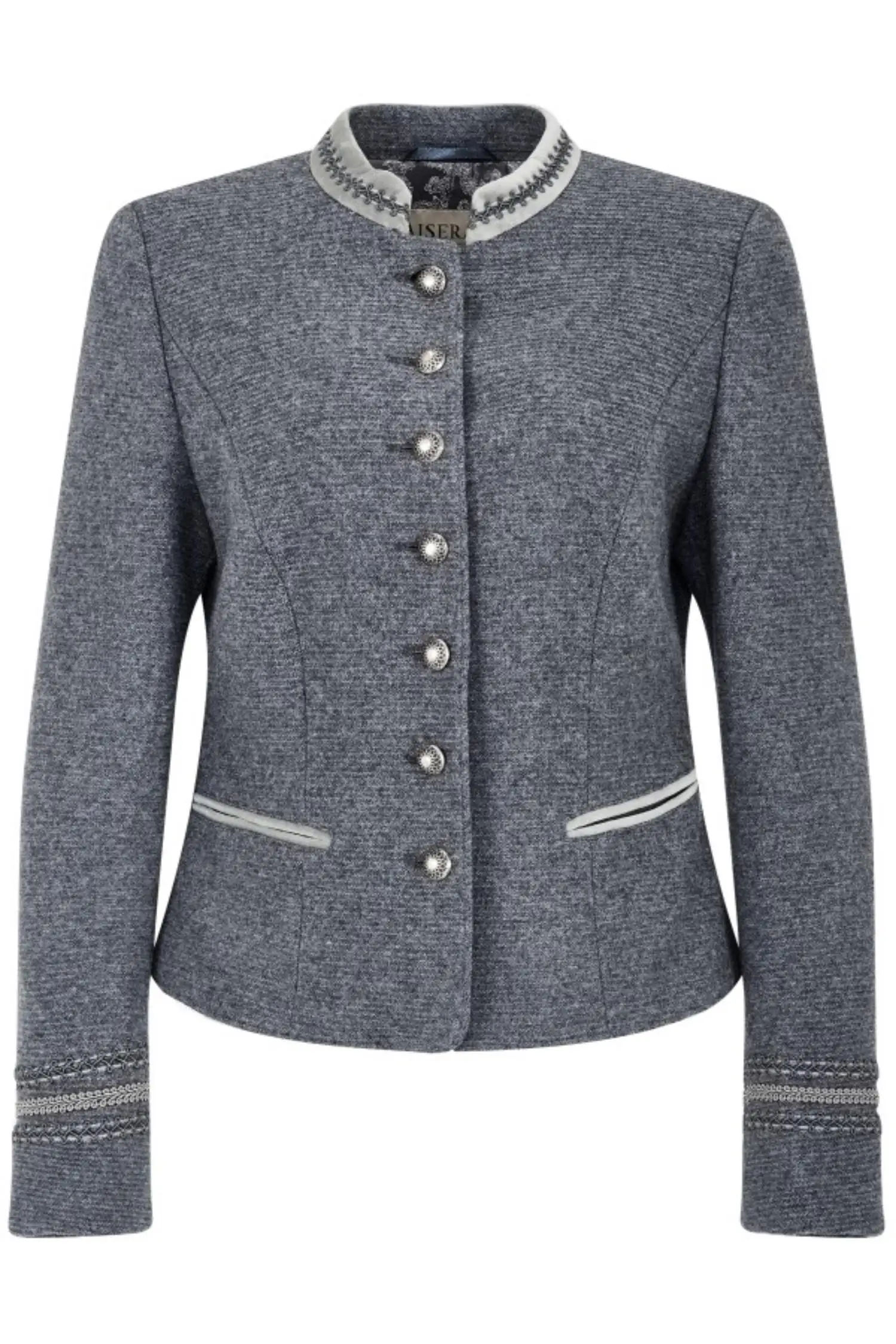 Damenlodenjanker Alessa von Kaiseralm in Grau