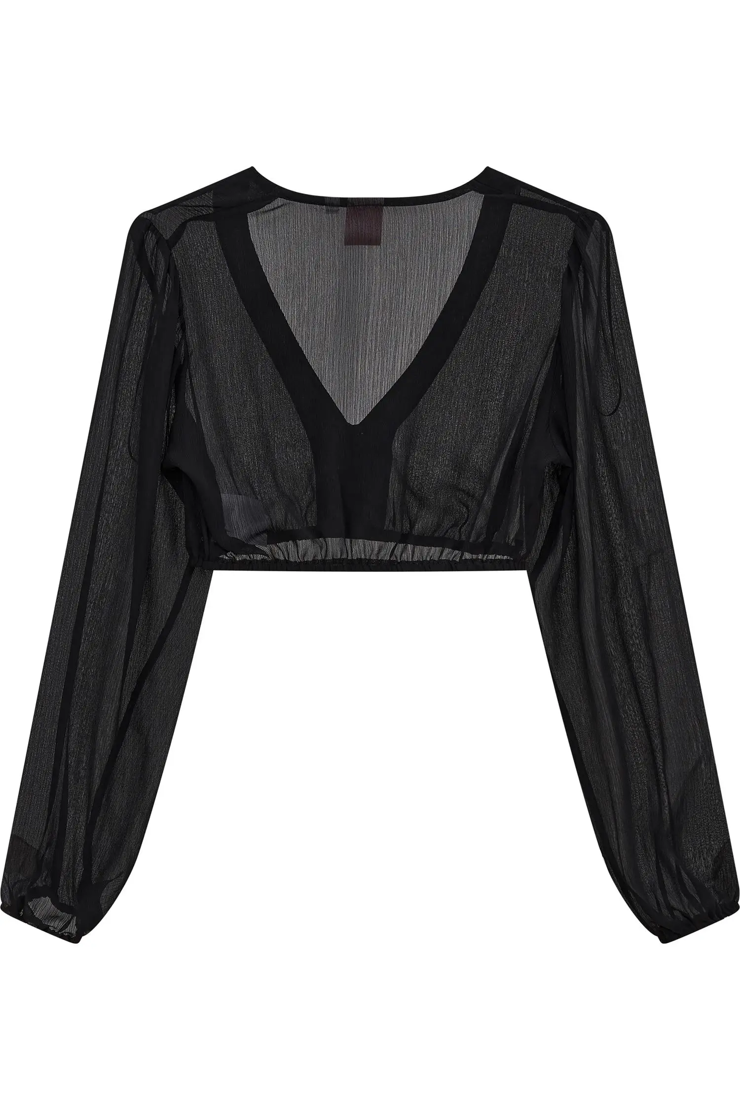 Dirndlbluse Efeu von Spieth & Wensky in Schwarz