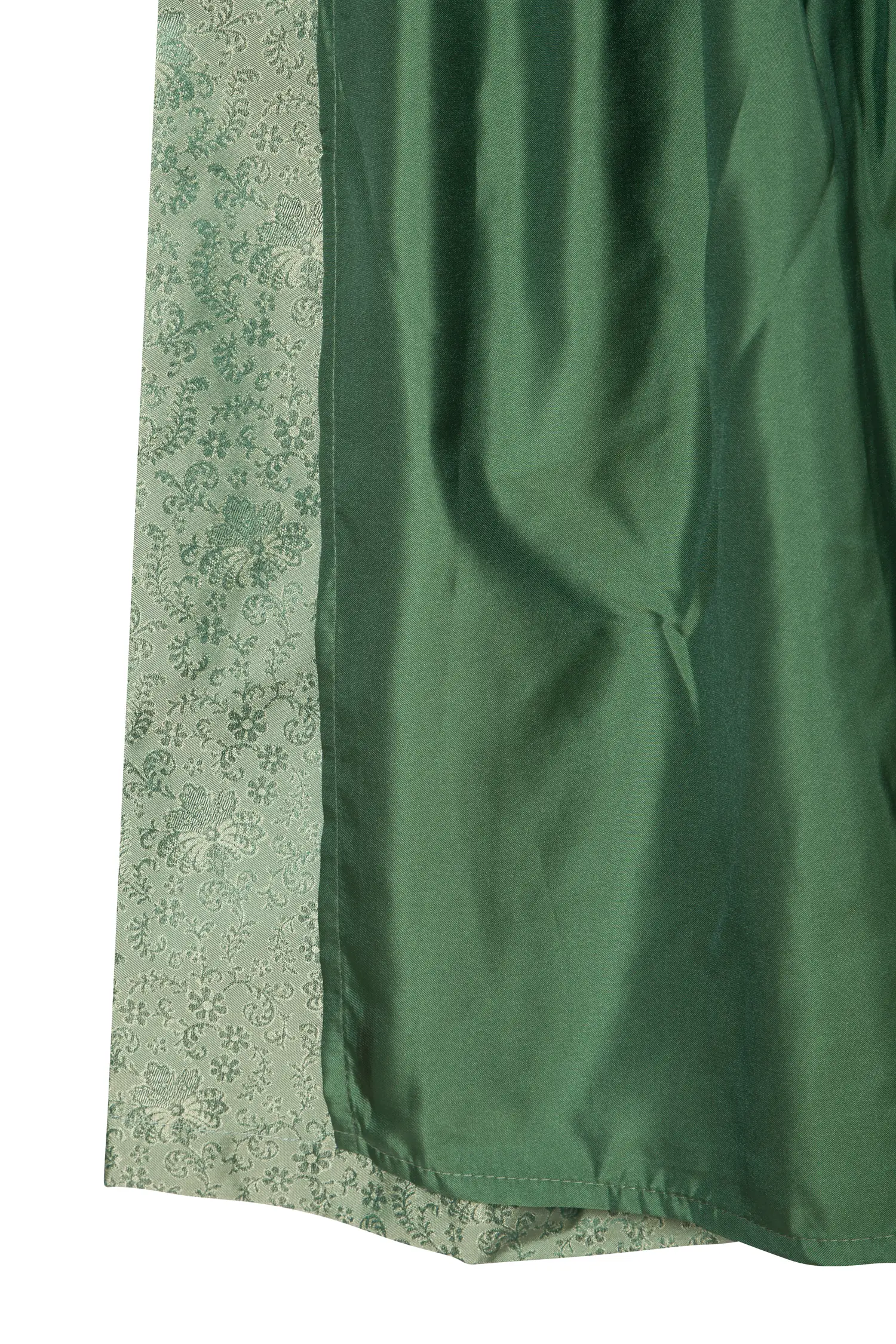Dirndl Zelig in grün mit festlichem Jacquard Rock - Detail Rock