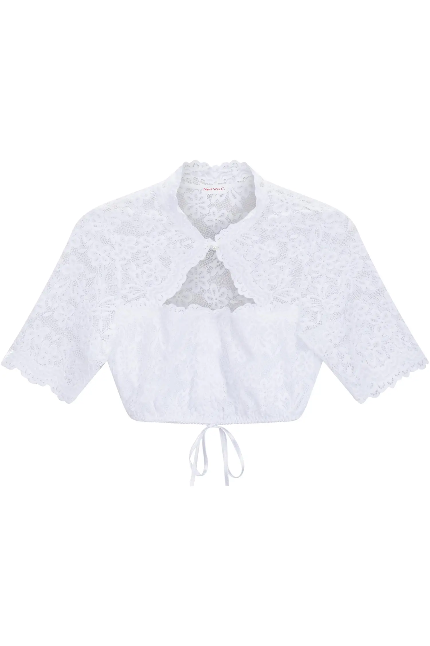 Dirndlbluse Sophie von Nina von C. in Weiß