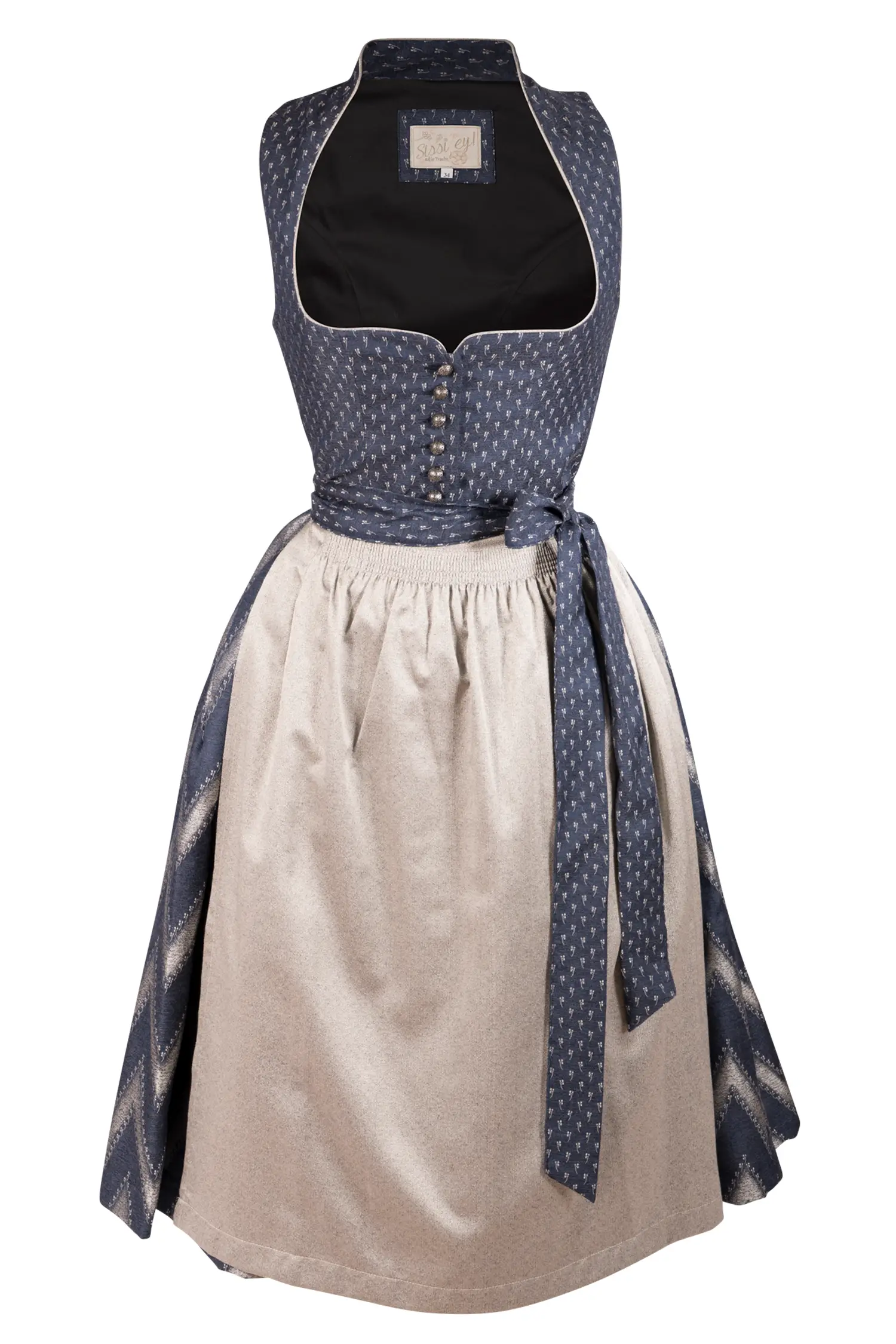 3098-0399-bl8-23-08-10-Di-Ho-01624 Dunkelblaues Dirndl von Sissi ey!