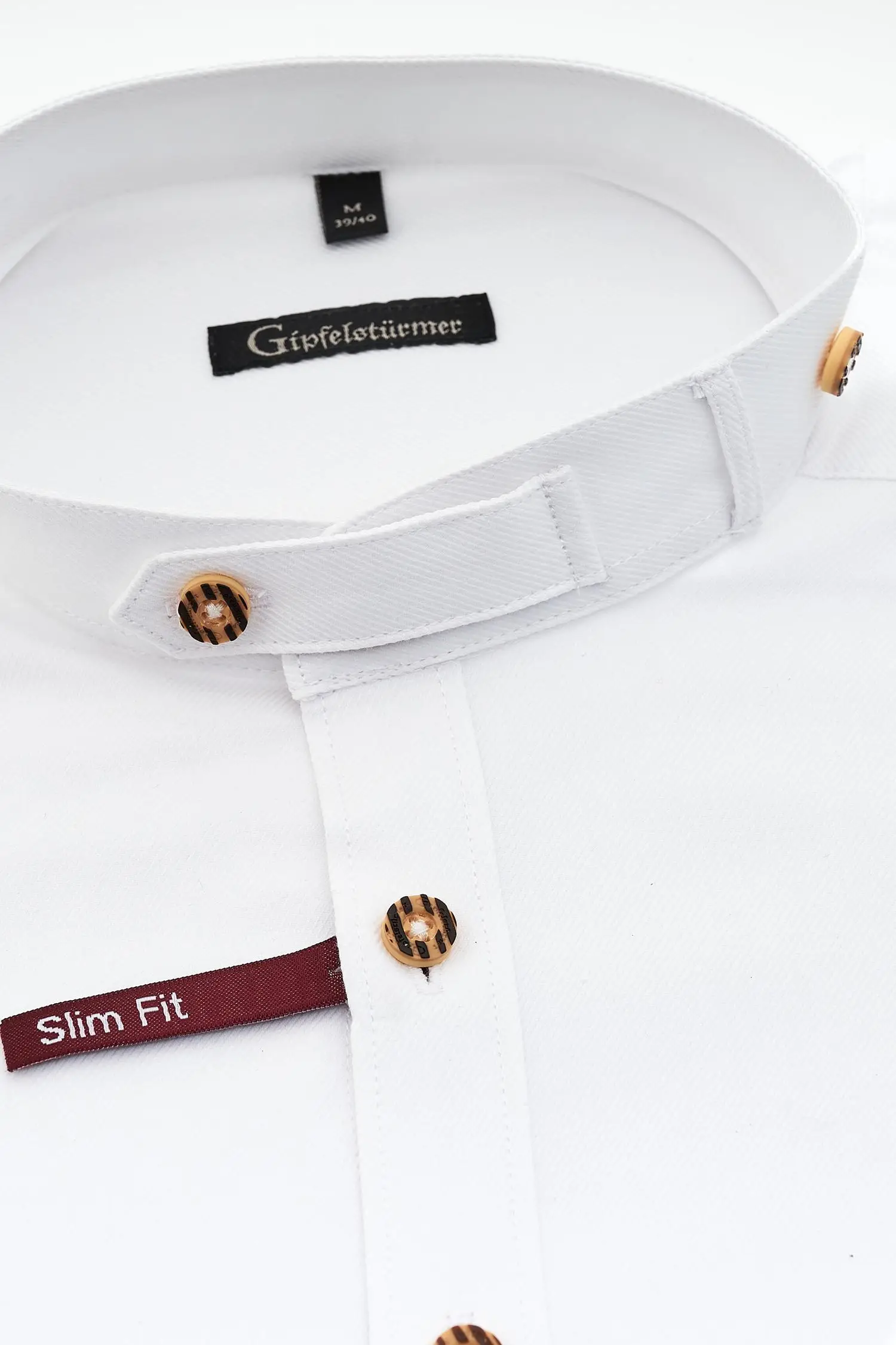 Herrenhemd von Gipfelstürmer in Weiß