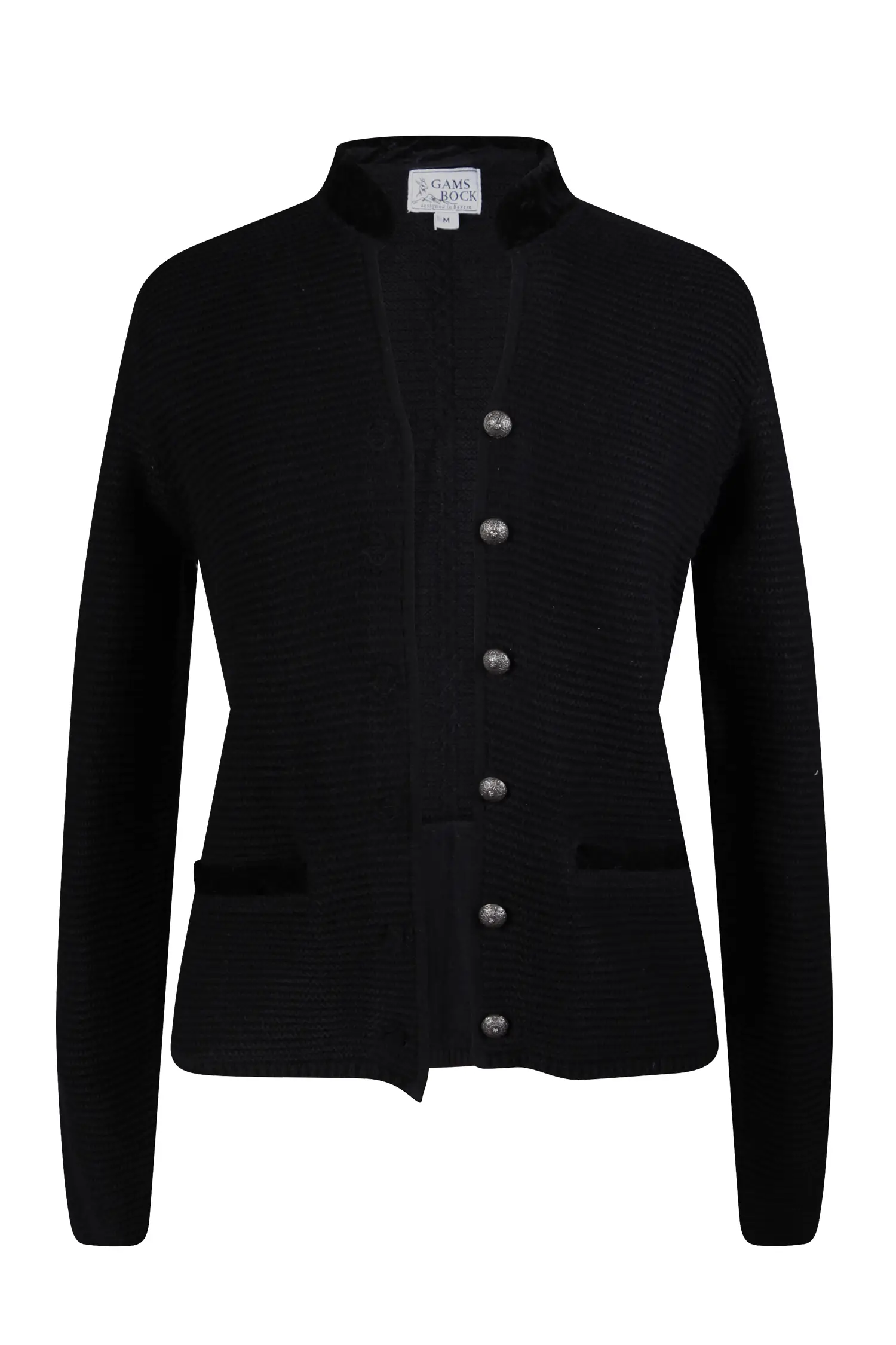 Trachtenstrickjacke Julia in schwarz