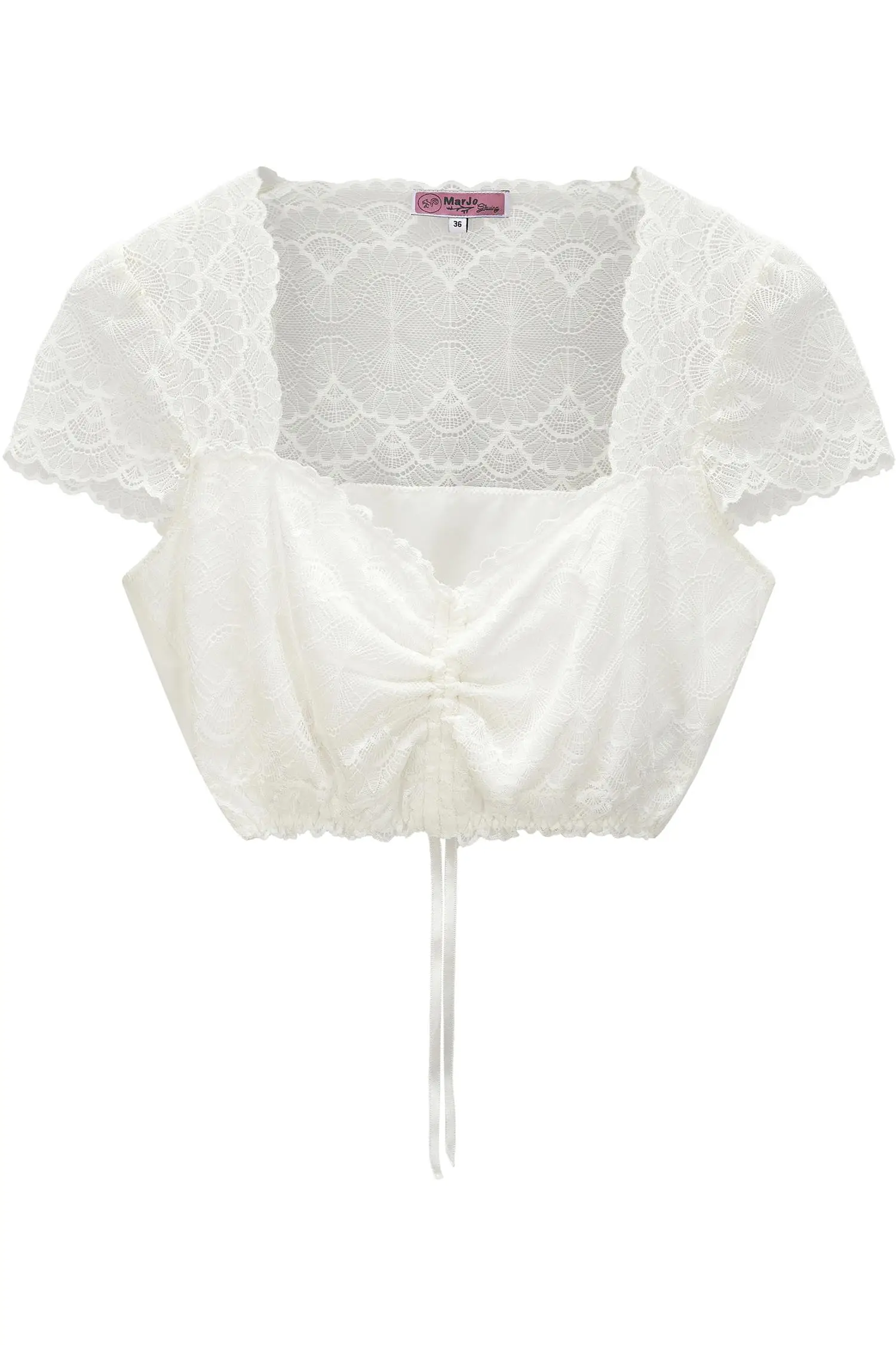 Dirndlbluse Adelsdorf von MarJo in Creme