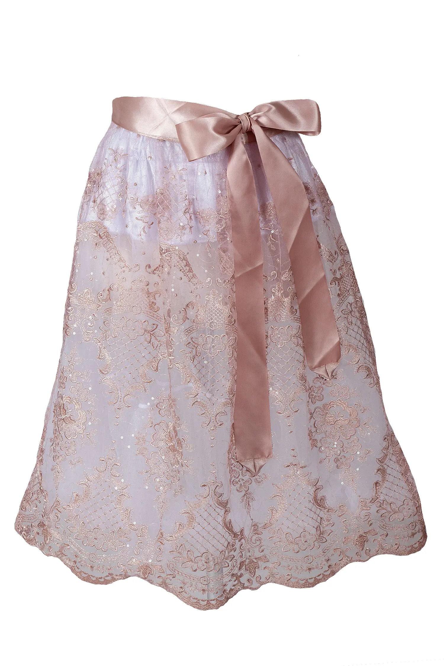 3140-0052-RO5-23-04a-5518a Dirndlschürze Benita aus Spitze in rose 65 cm