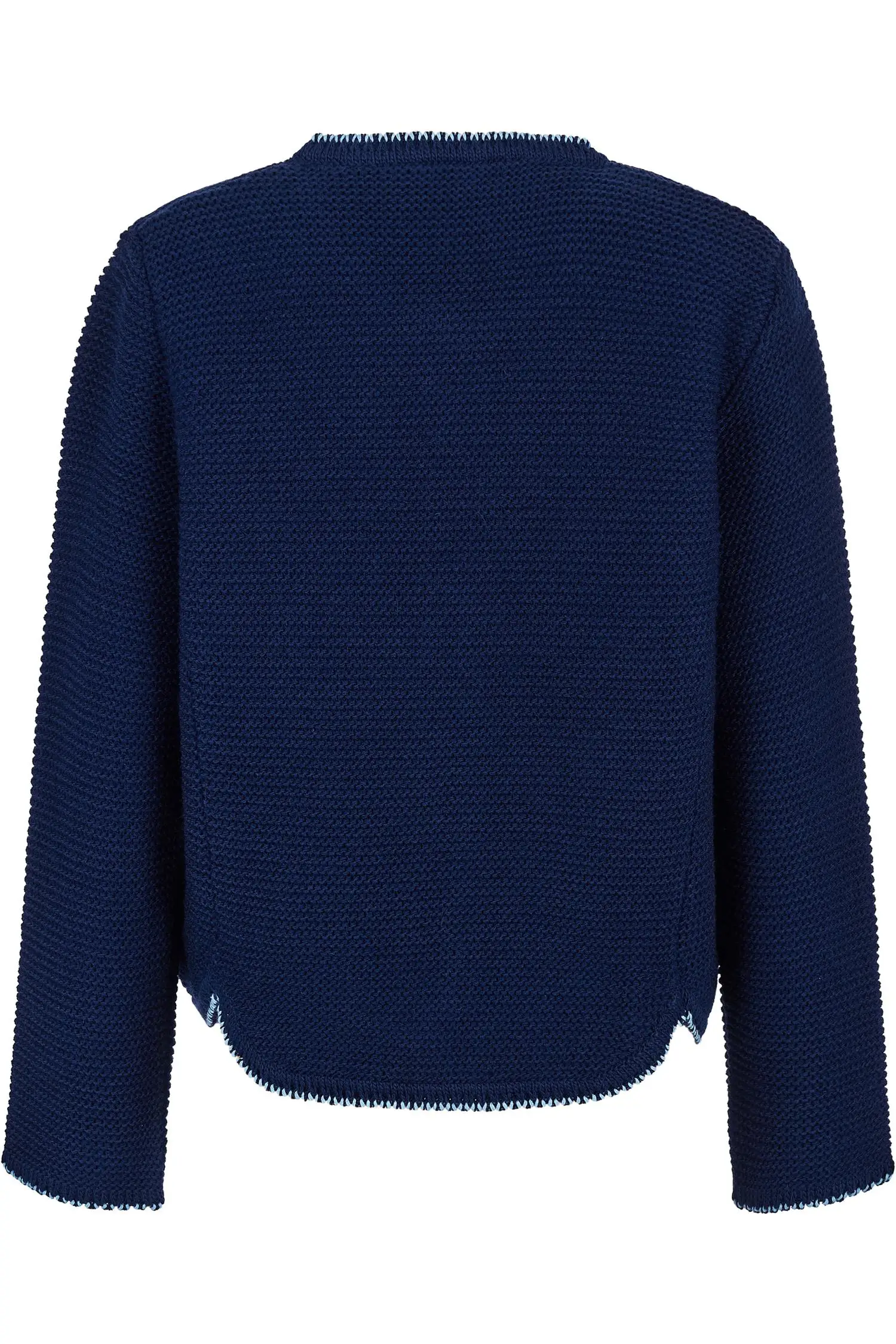 Marinefarbige Kinderstrickjacke von Isar Trachten