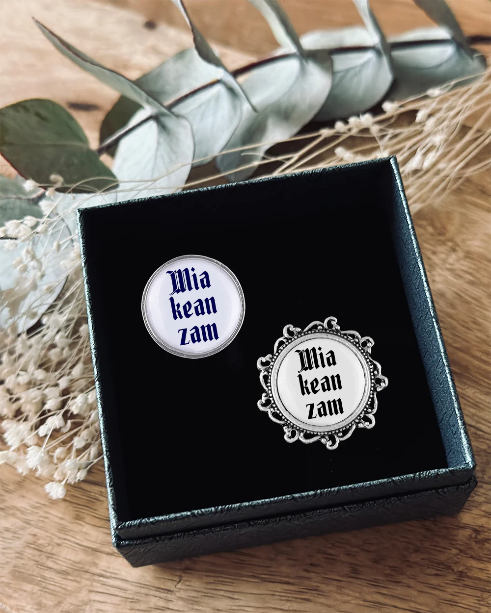 Anstecker Set "Mia kean zam" von Gaudiknopf Anstecker Set Mia kean zam von Gaudiknopf