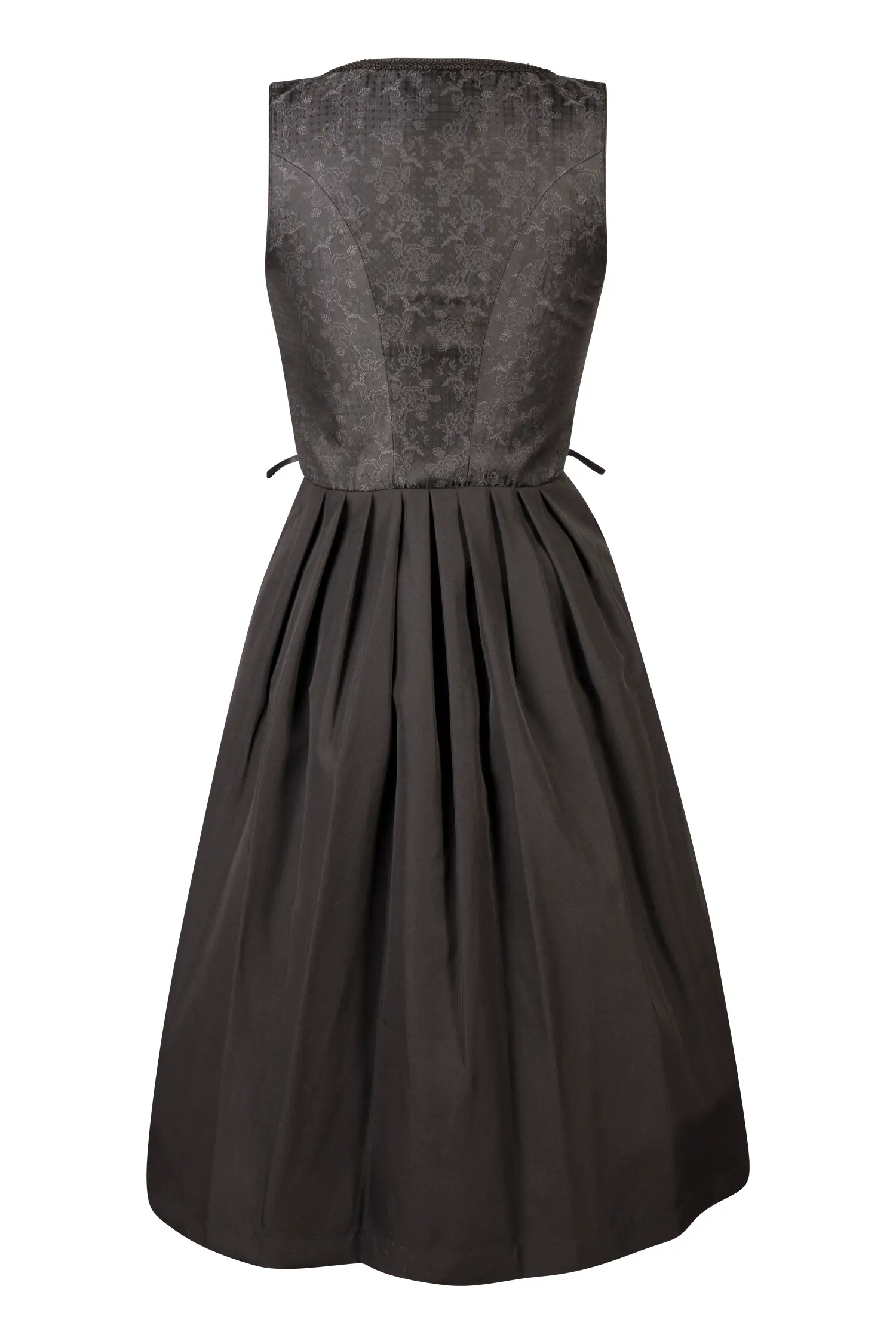schwarzes Dirndl von Sockerpoint Detail Rückansicht