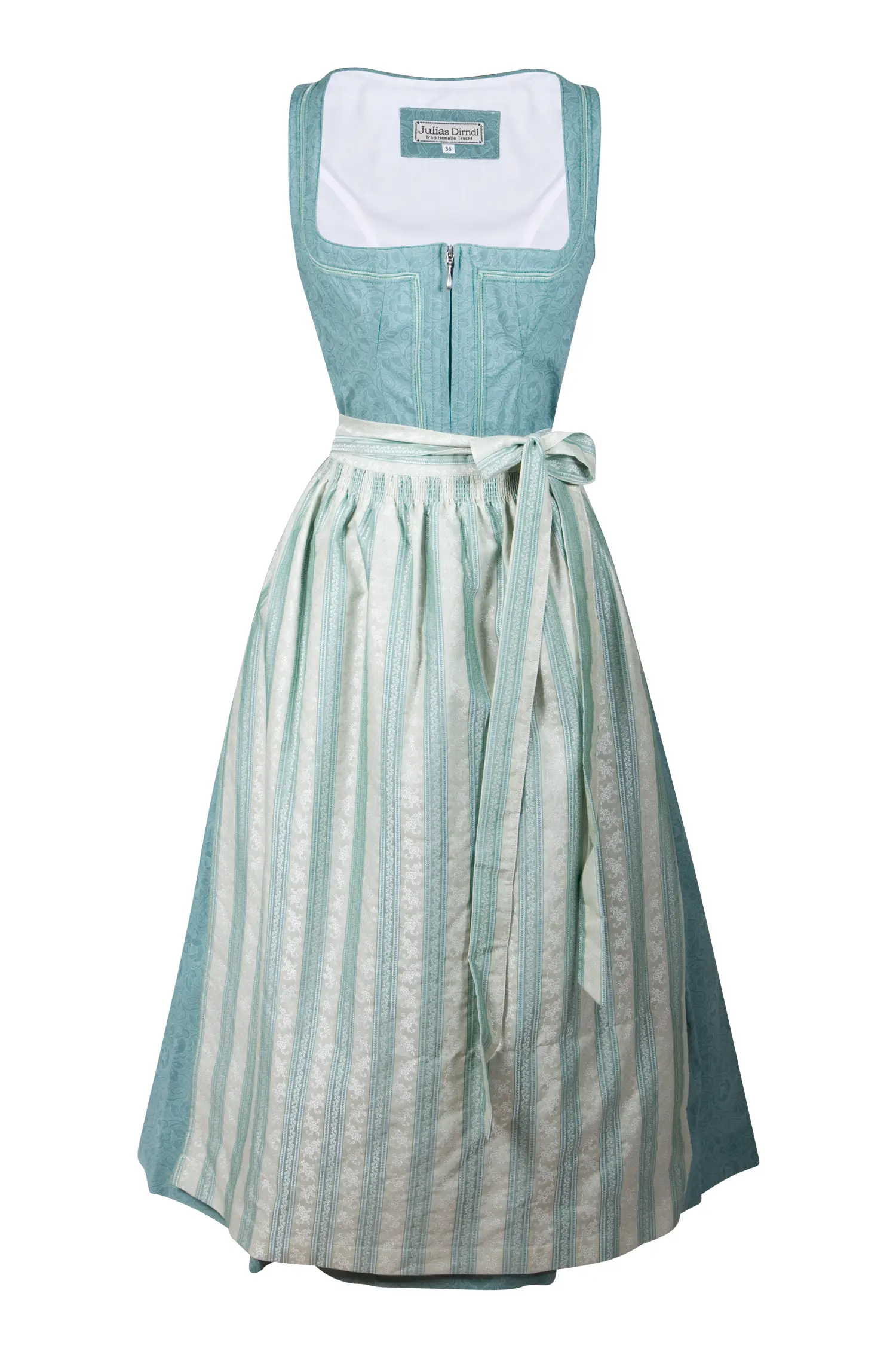 Langes limitiertes Dirndl Bernadette in mint