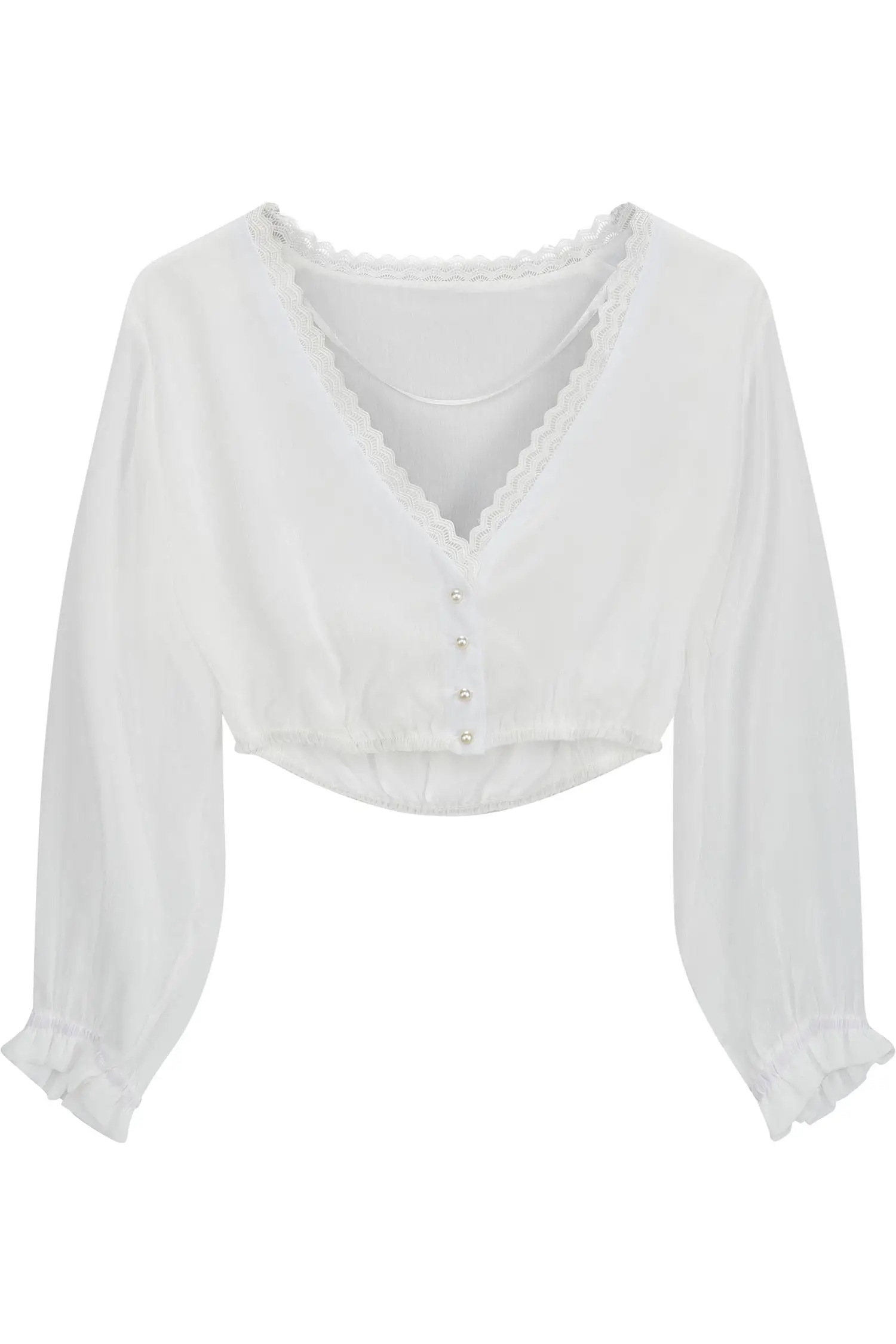 My Choice Dirndlbluse Pauline in Creme