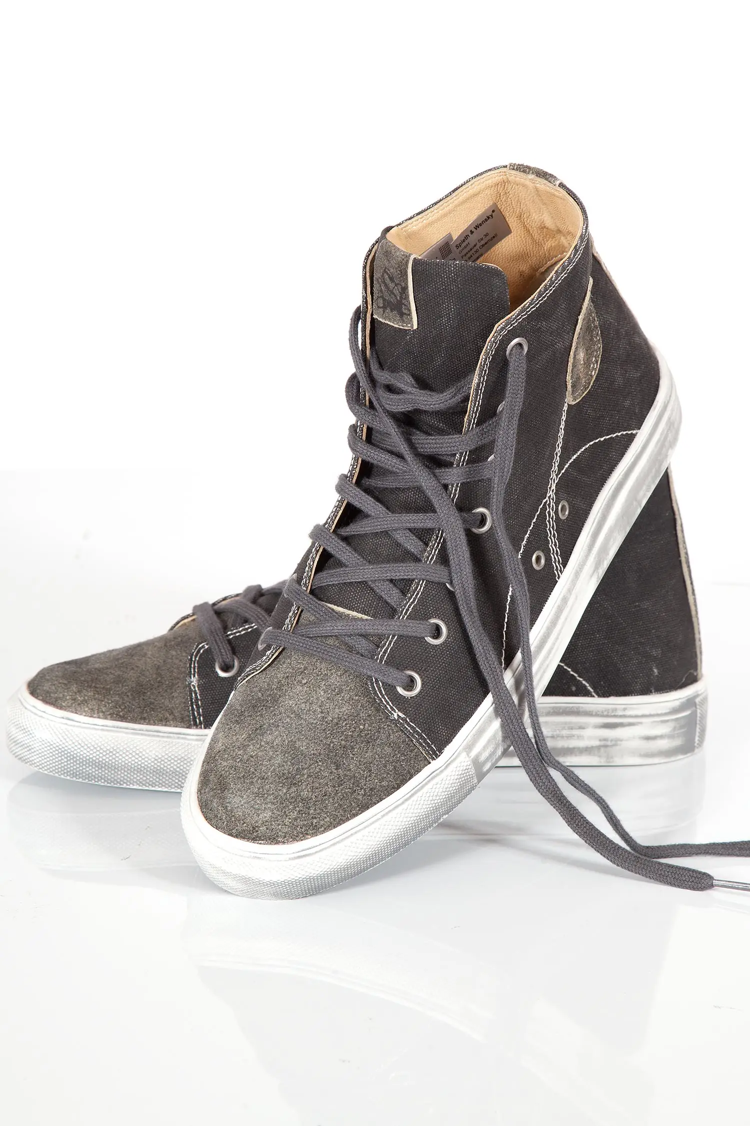 Trachen Sneaker Luis aus Textil in schwarz Paar