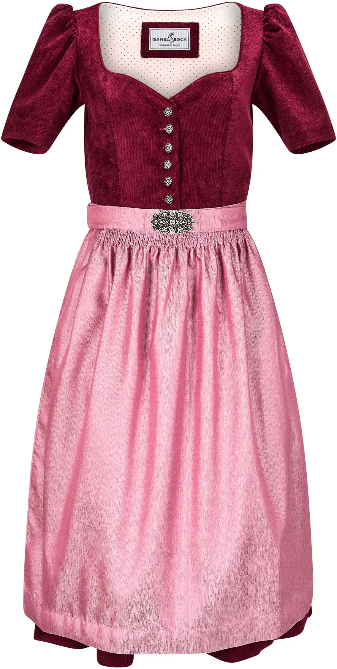 Dirndl Eva von Gamsbock in Himbeere
