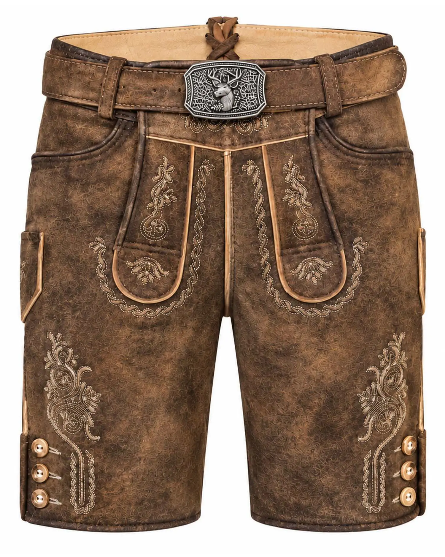 Lederhose Ludwig von Gamsbock in Kastanie Lederhose Ludwig in Kastanie von Gamsbock