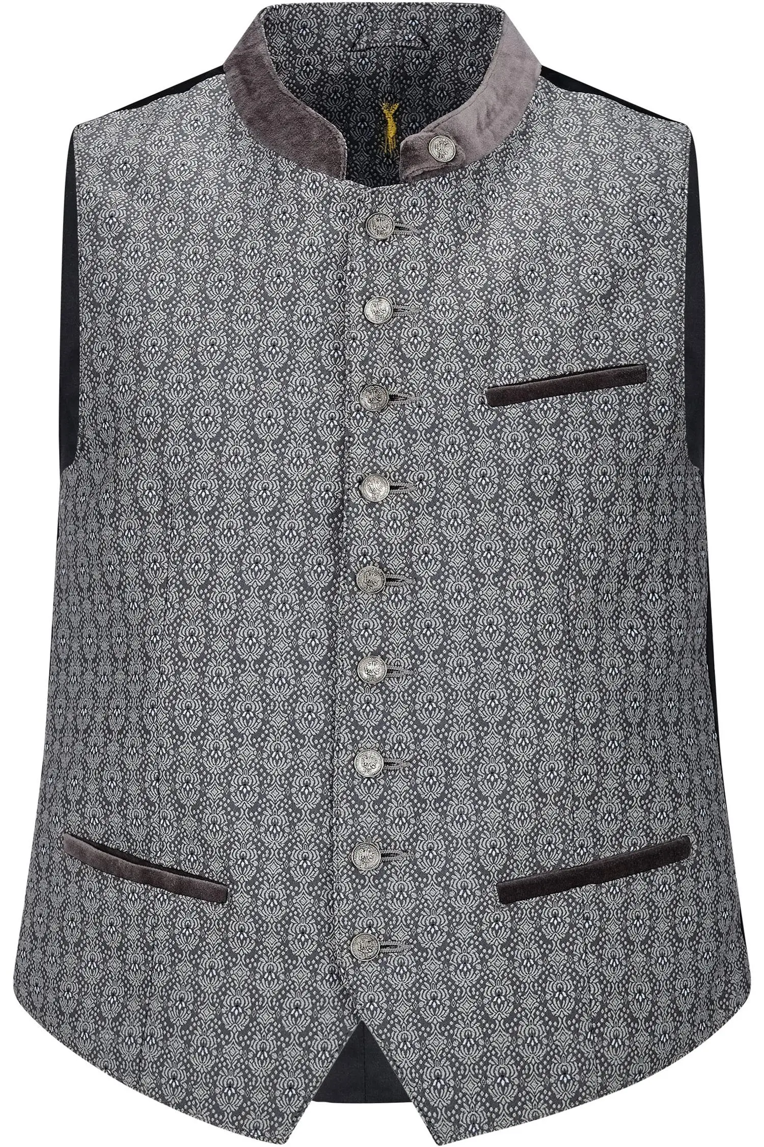 Almsach Trachtenweste in grau