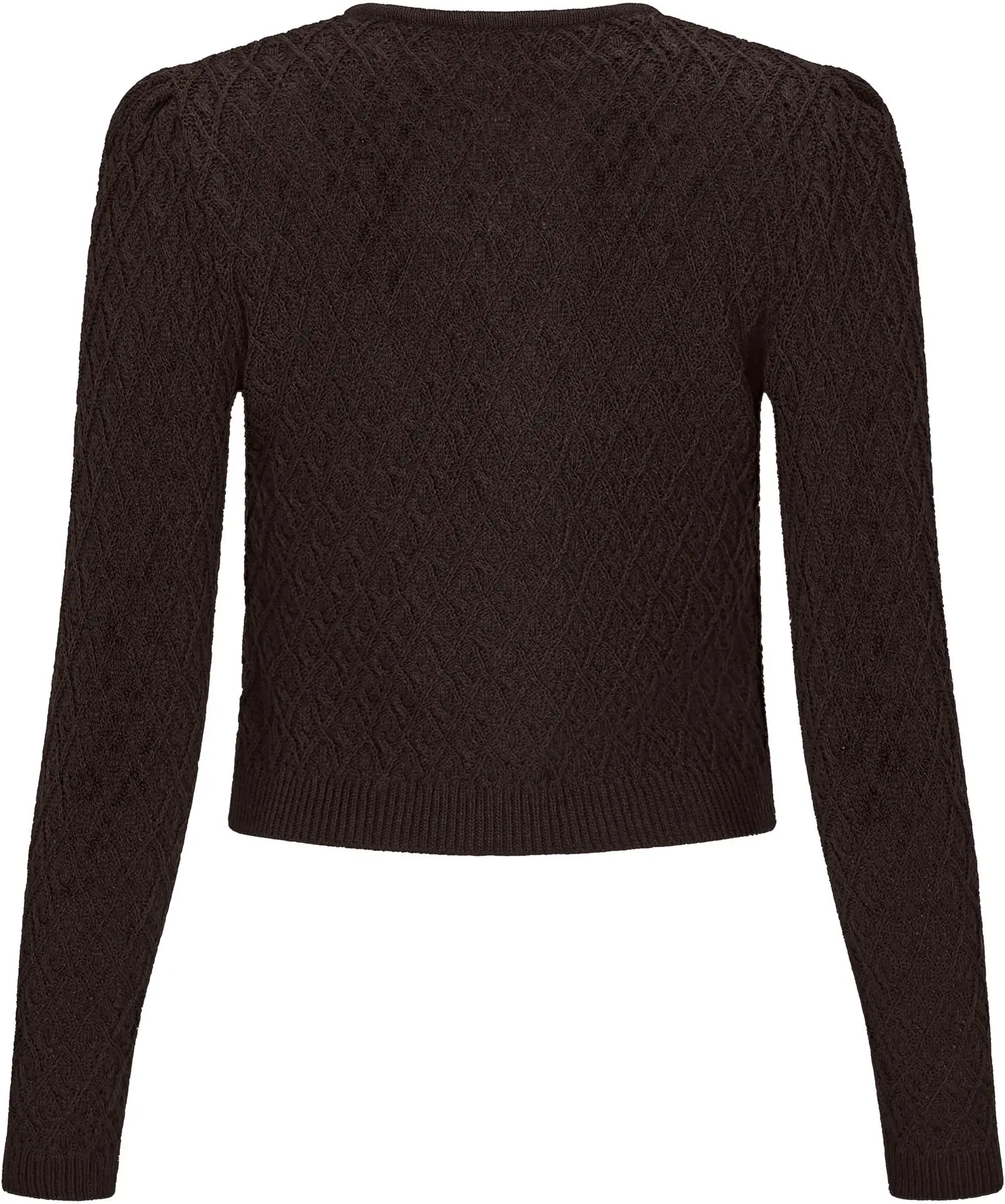 Trachtenstrickjacke von Huber in Braun Braune Trachtenstrickjacke von Huber