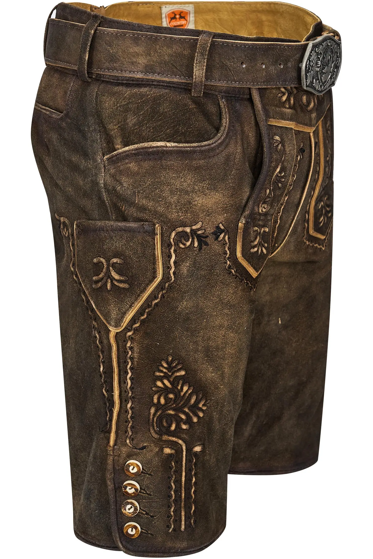 Dunkelbraune Lederhose Zugersee von Maddox