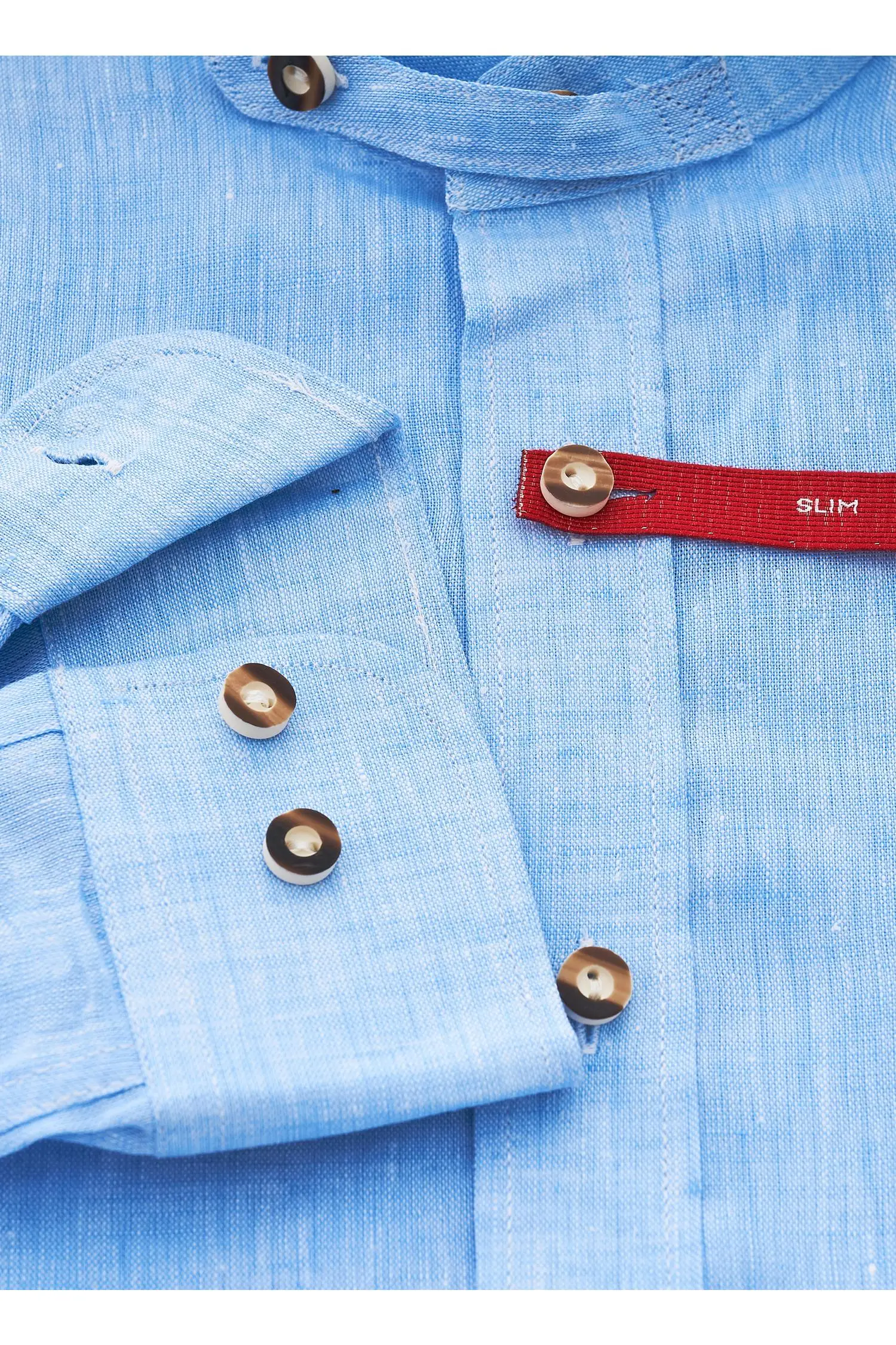 Blaues Leinenhemd von Almsach