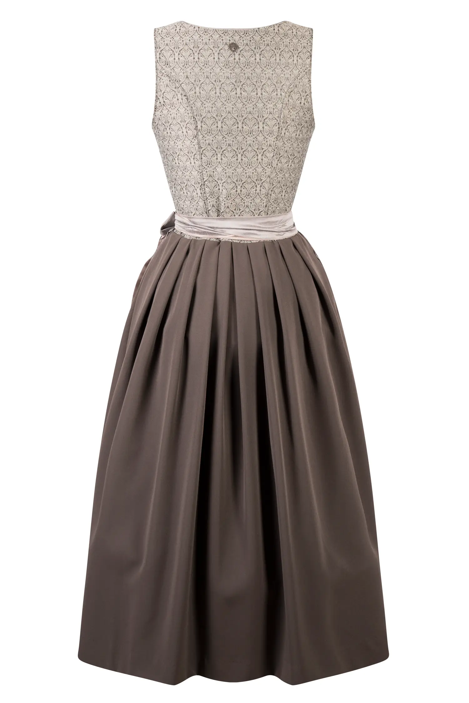 Dirndl Debora in Grau Rückansicht