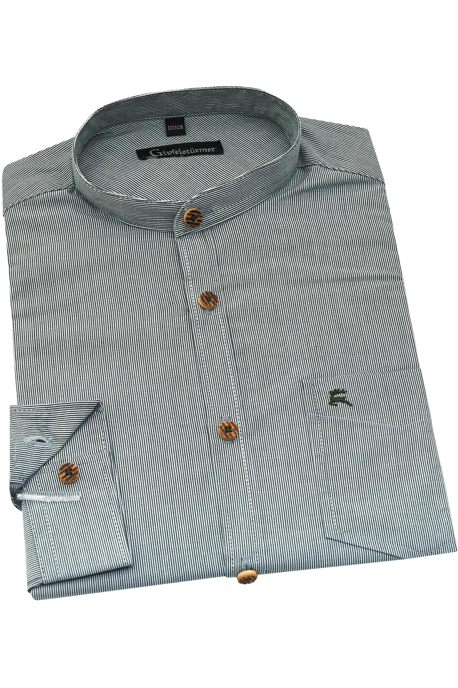 Kinder Trachtenhemd von Gipfelstürmer in Grün OS Trachten Kinderhemd in Grün/Weiß kariert