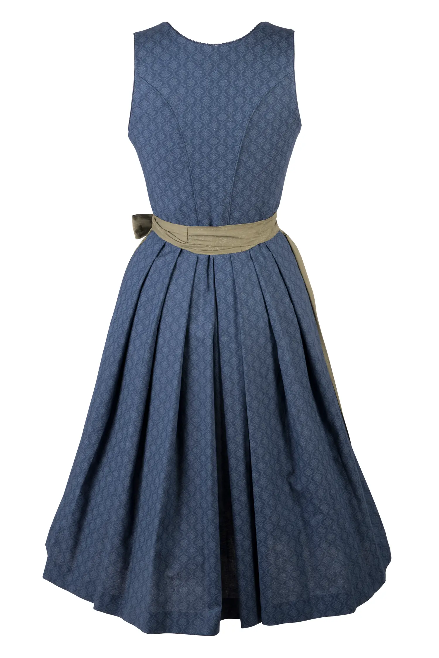 3091-1532-bl8-23-08-2202529 Dirndl Leonie in dunkelblau - Rückansicht