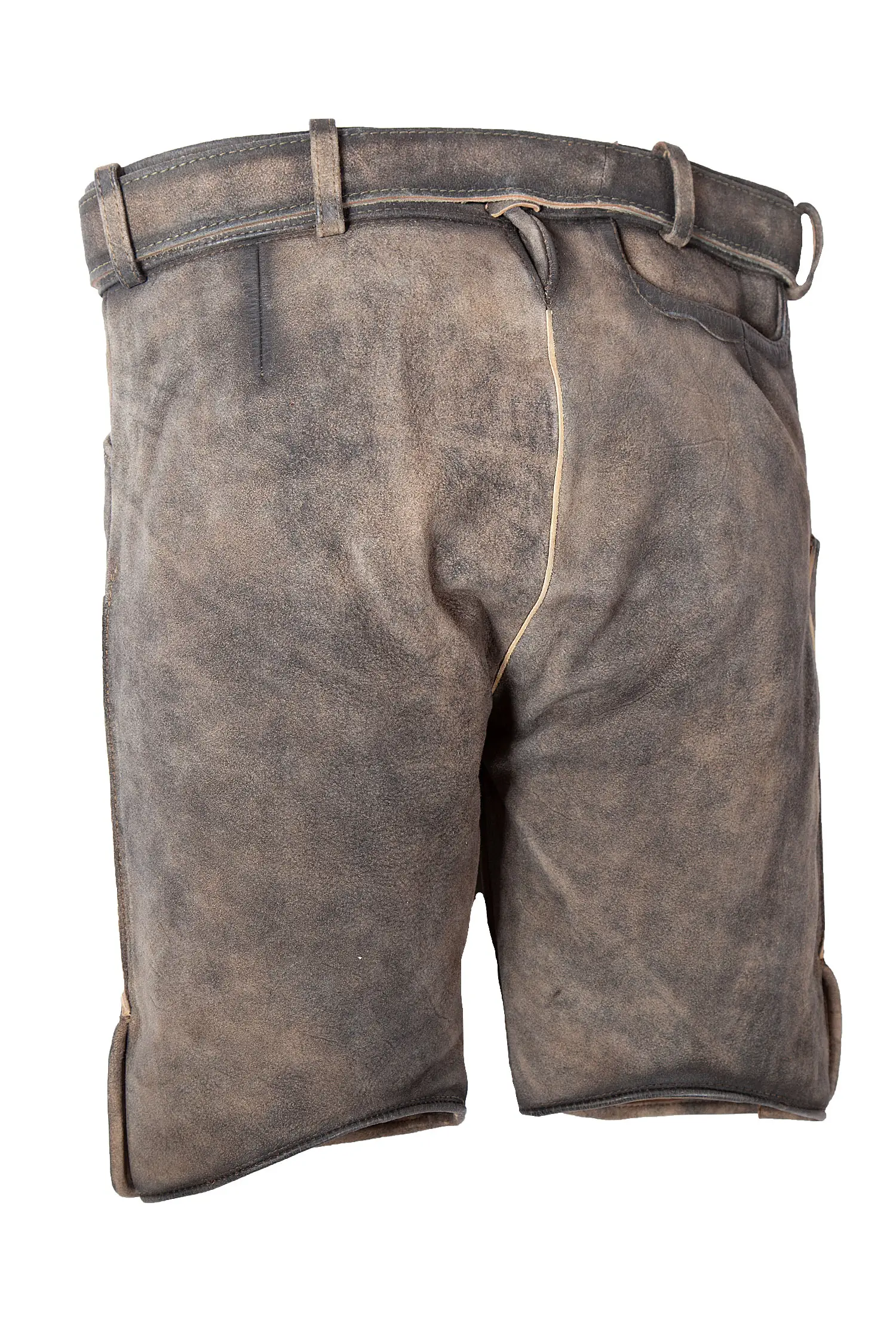 1602-0003-4NA-23-03e-5293d Kurze Lederhose Romano in torf von Stockerpoint - Rückansicht
