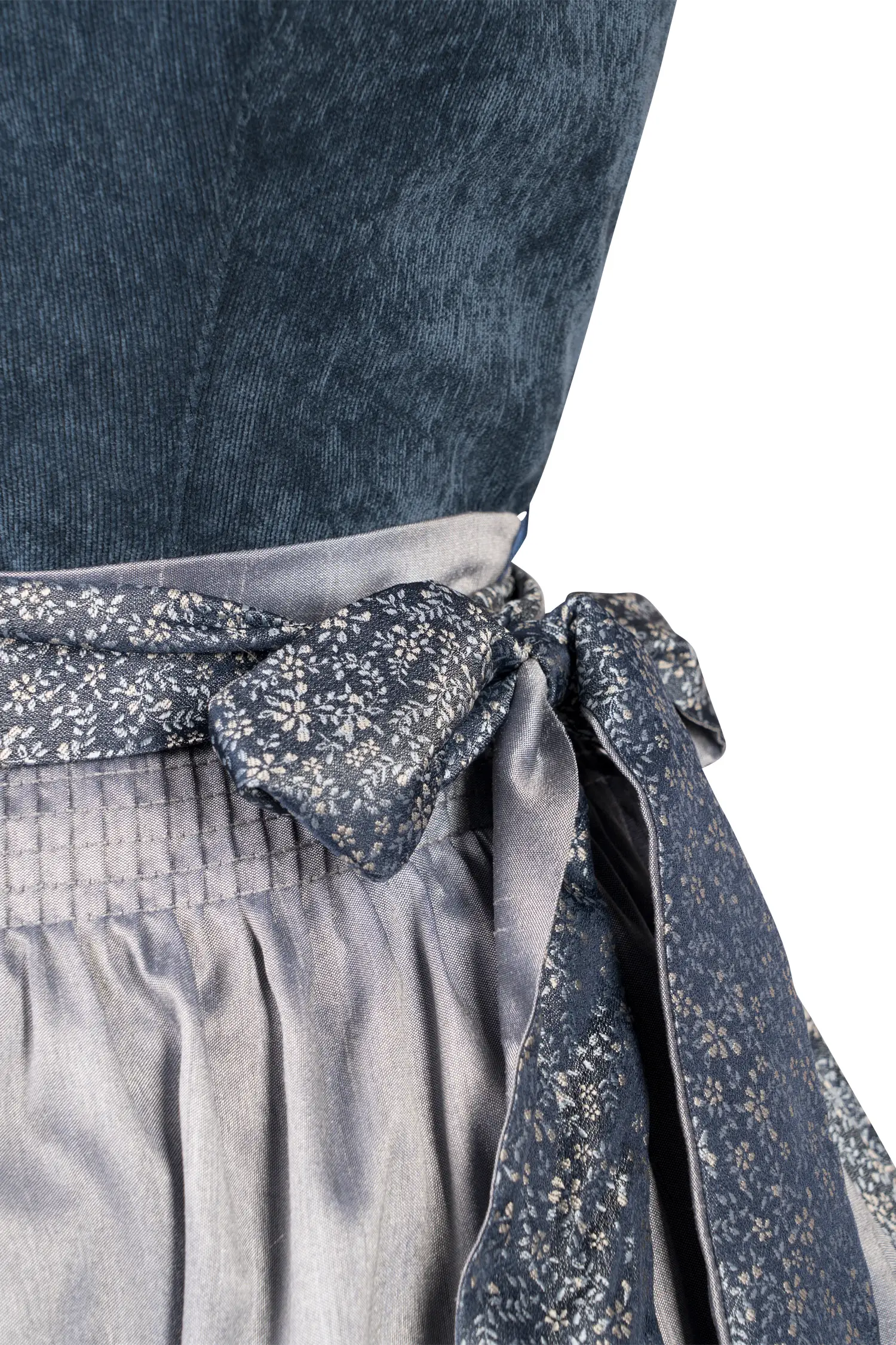 Dirndl von Spieth und Wensky in Blau Detail Mieder