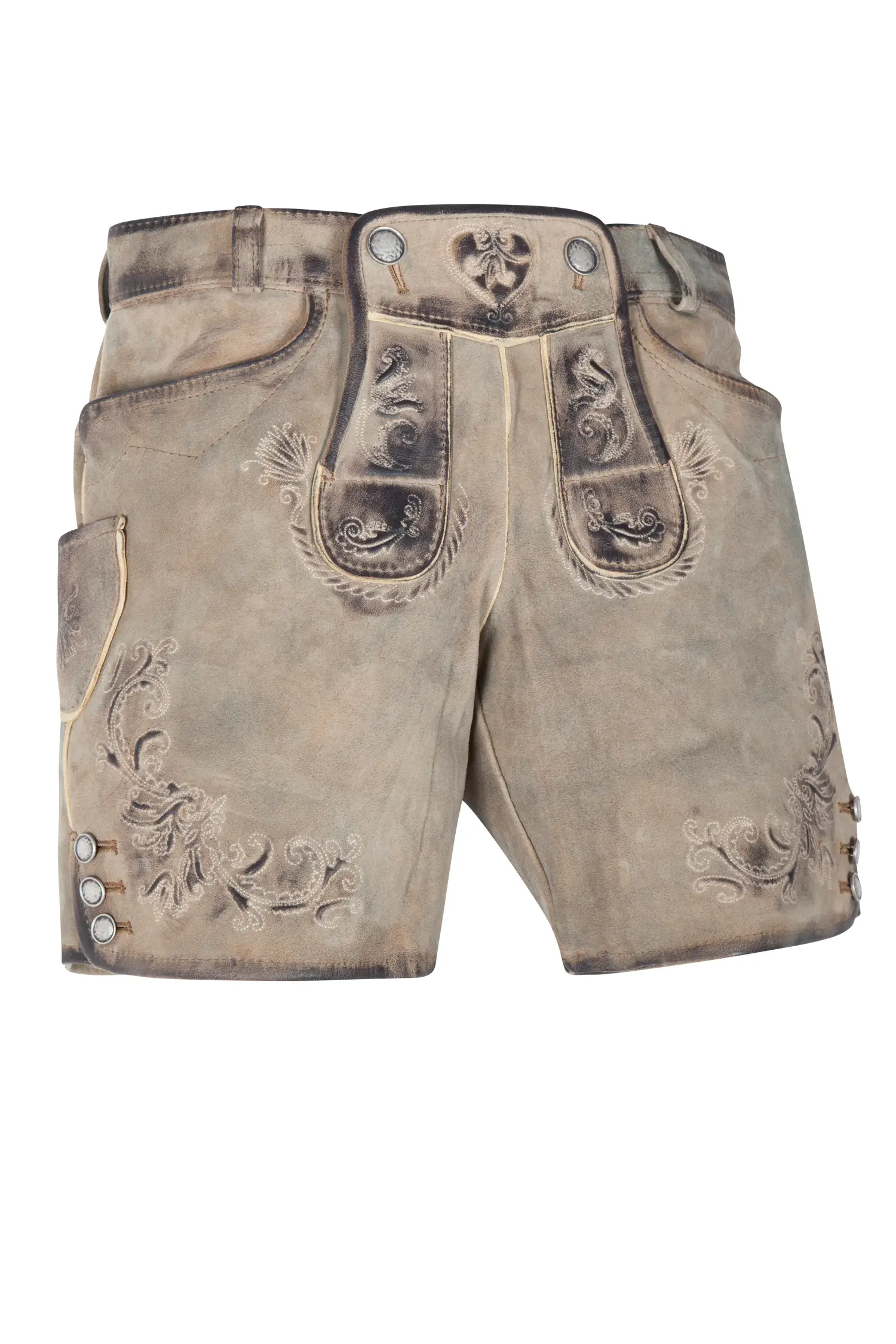 Kurze Damen Lederhose Griessee in ziller