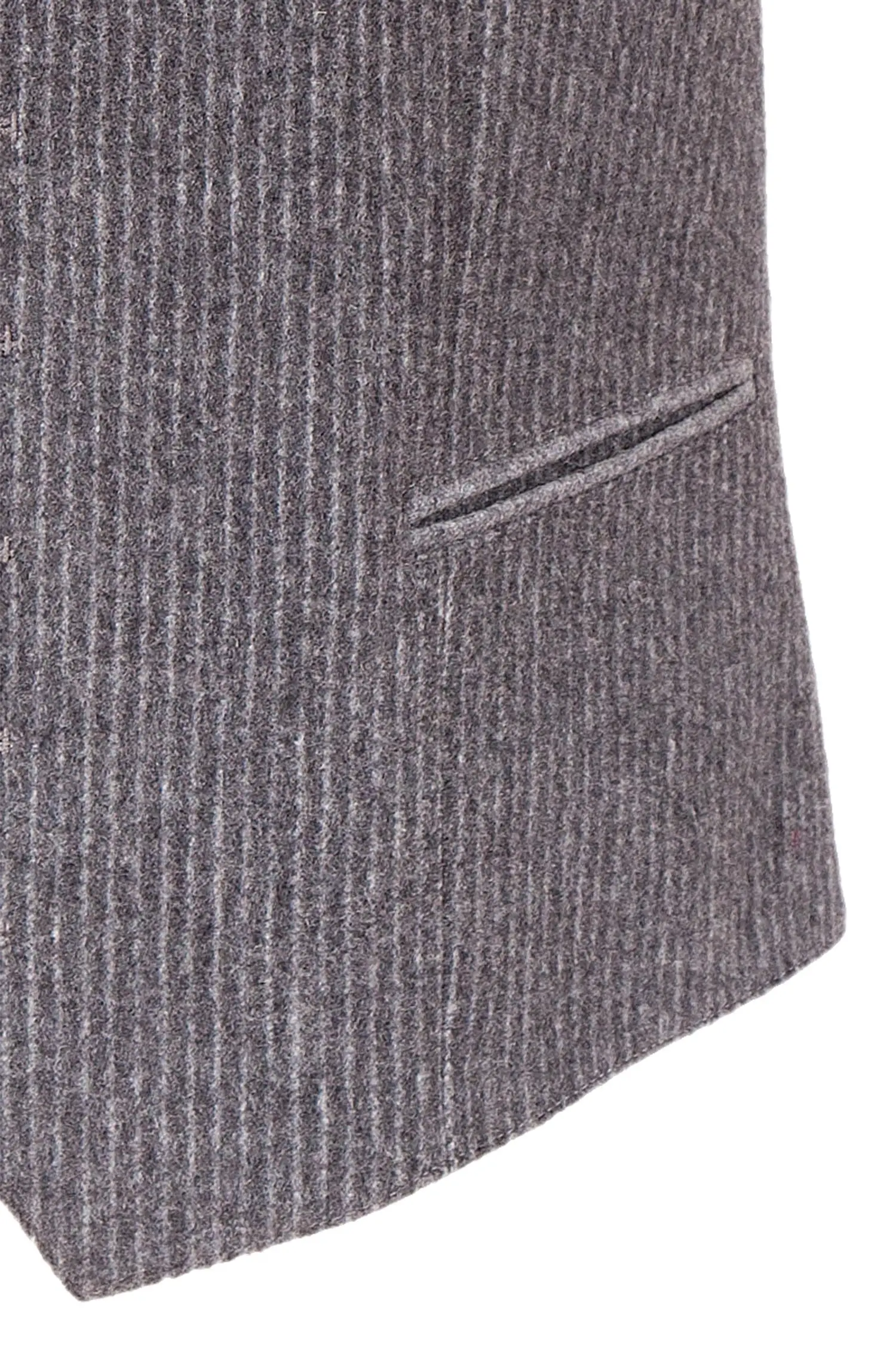 Trachtenweste Langenlois Loden grau Detail