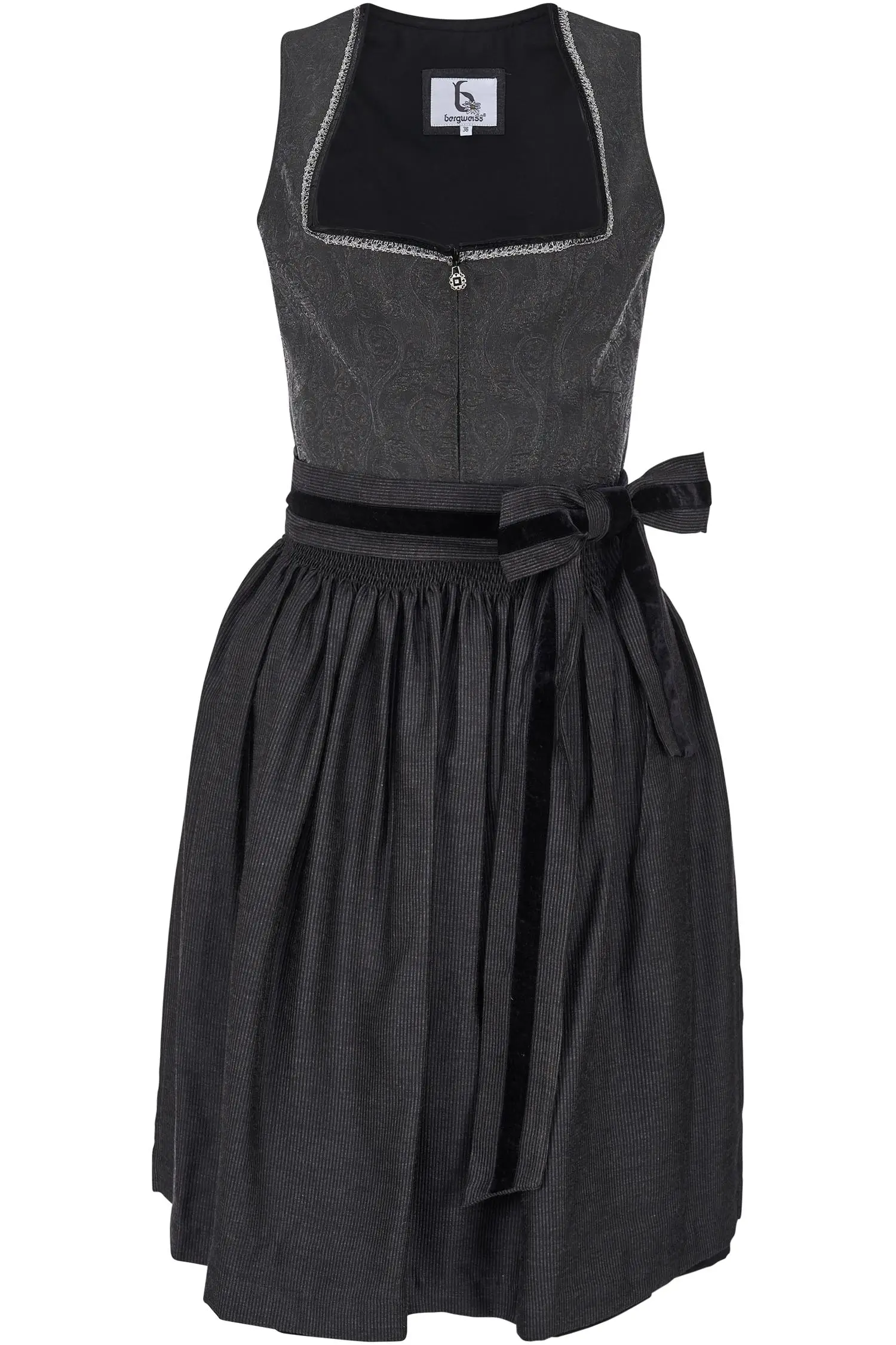 Bergweiss Dirndl in Schwarz