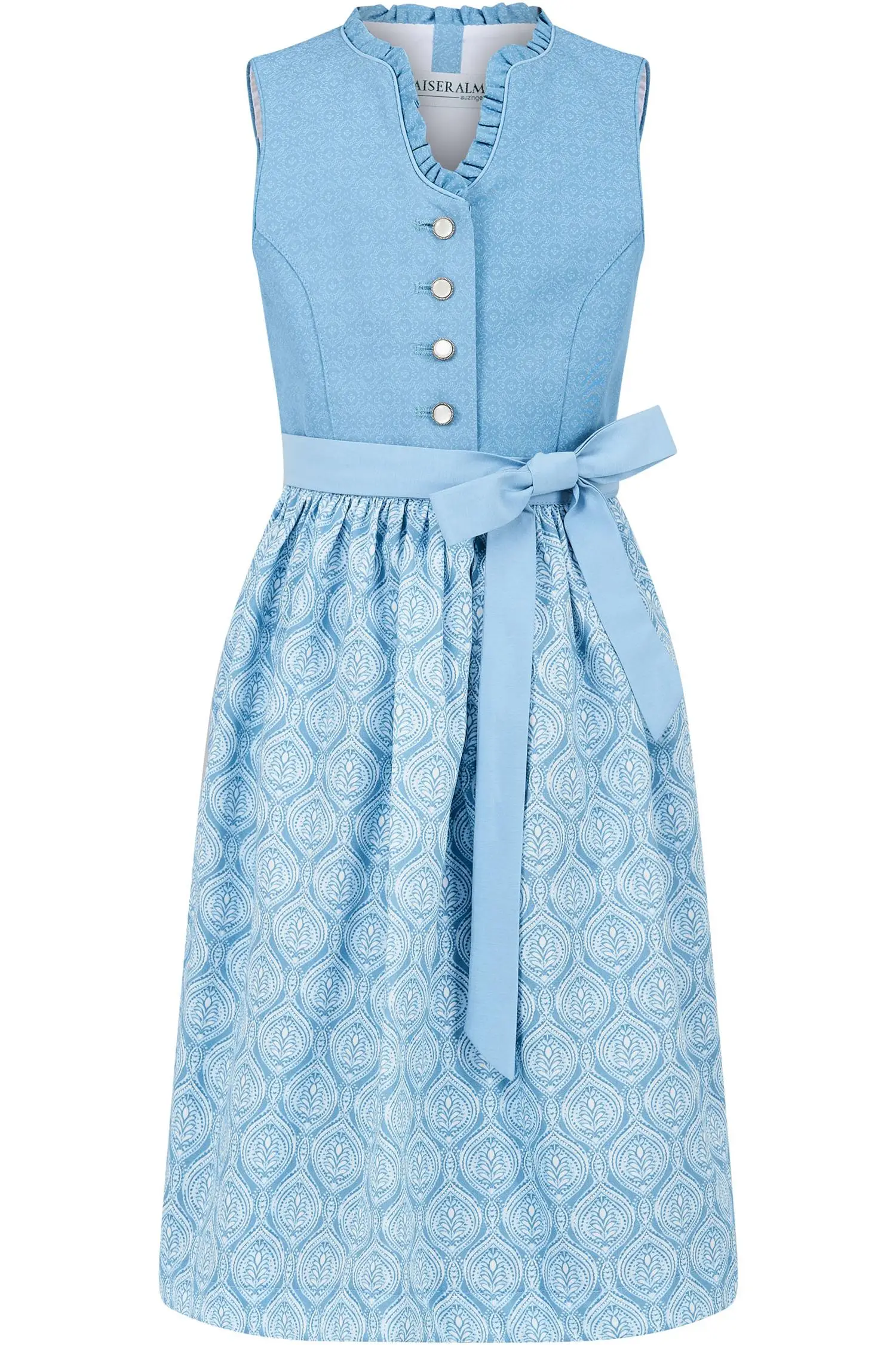 Kinderdirndl Perla hellblau von Kaiseralm