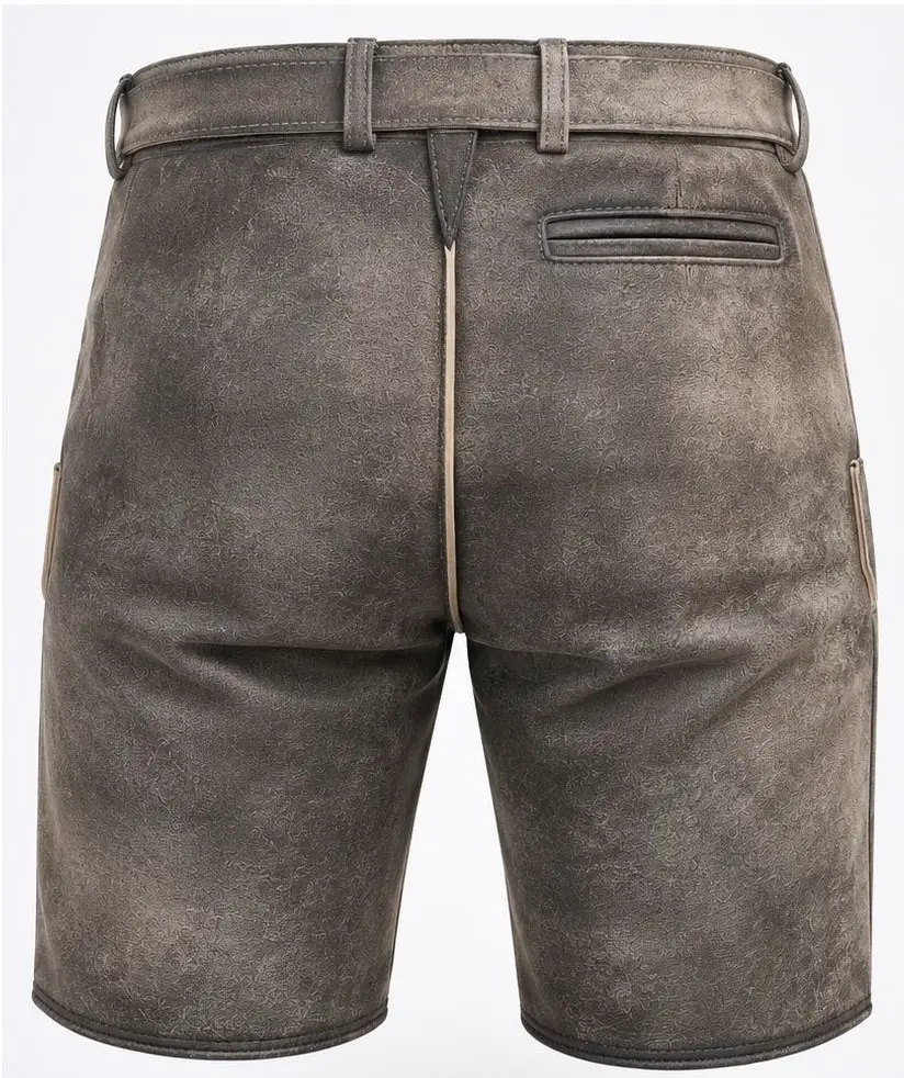 Lederhose Ludwig von Gamsbock in Grau Lederhose Ludwig von Gamsbock in Grau